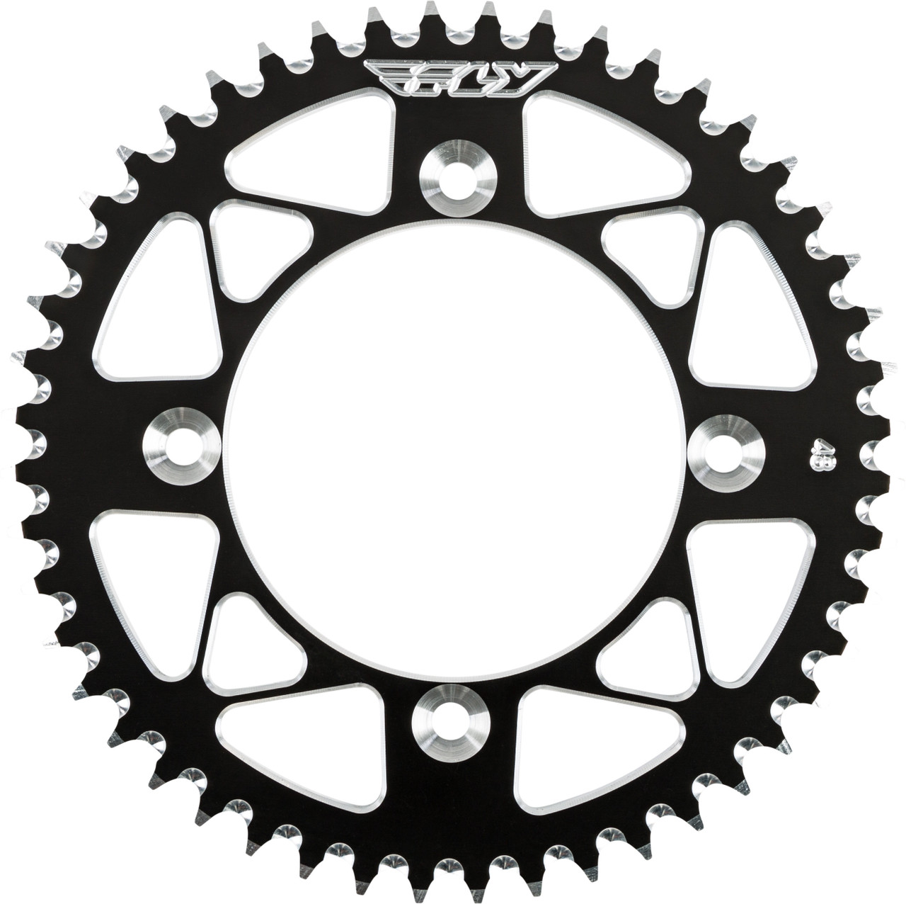 FLY RACING Aluminum Rear Sprocket, 255-550548BK