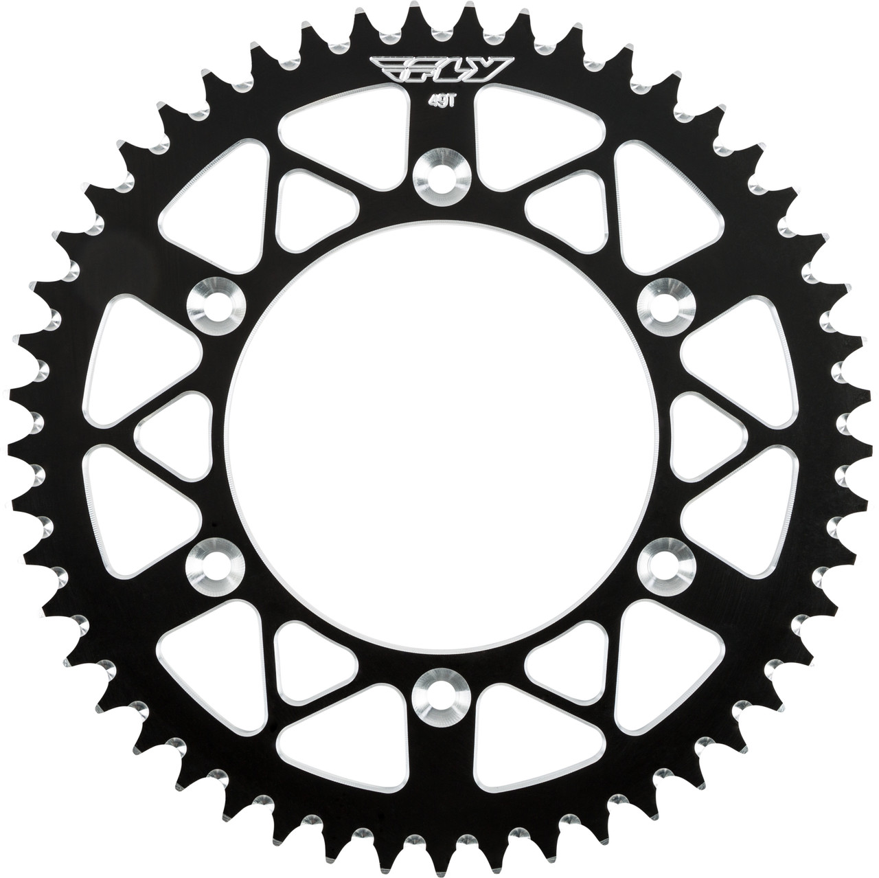 FLY RACING Aluminum Rear Sprocket, 255-600149BK