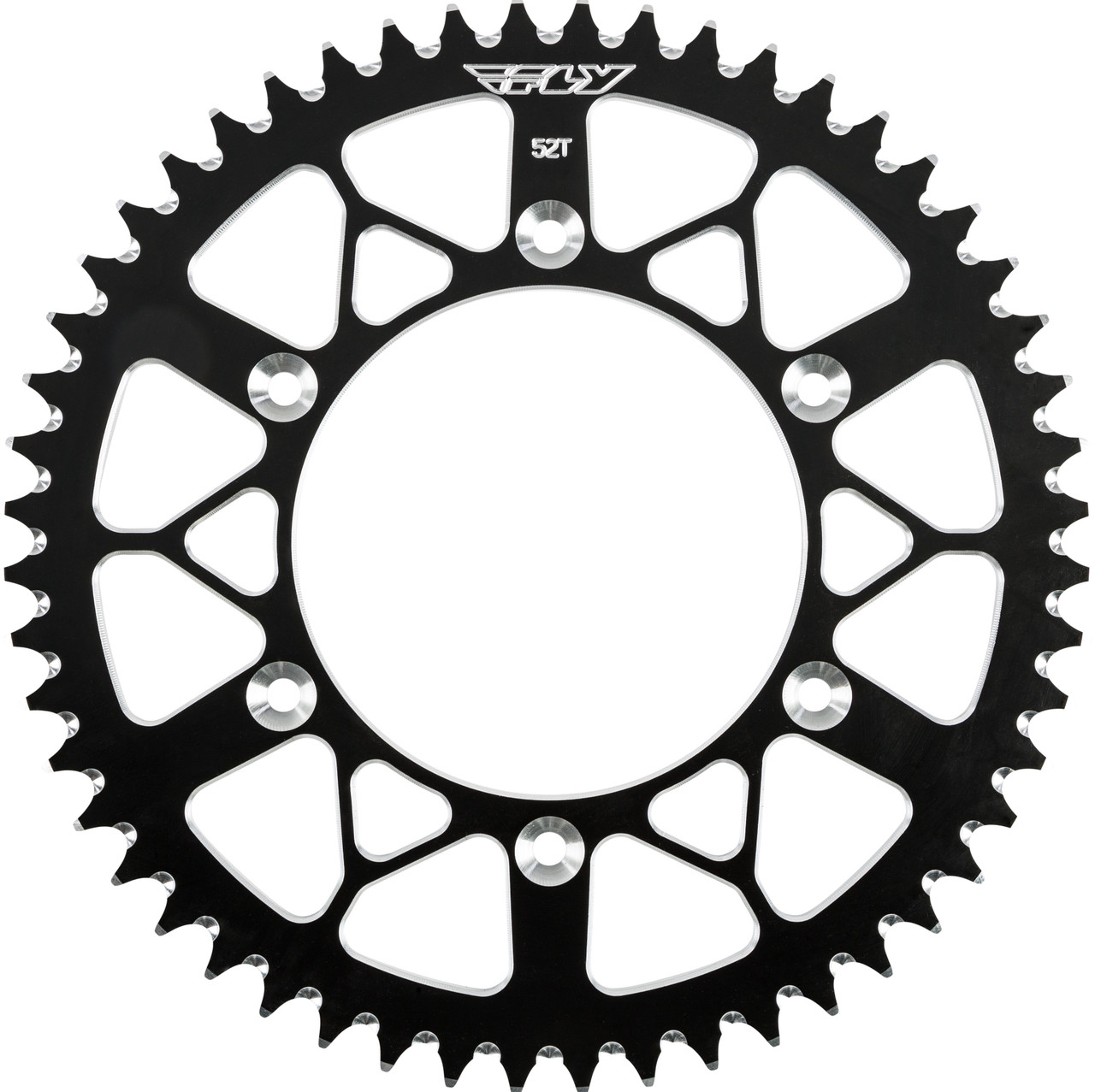FLY RACING Aluminum Rear Sprocket, 255-600152BK