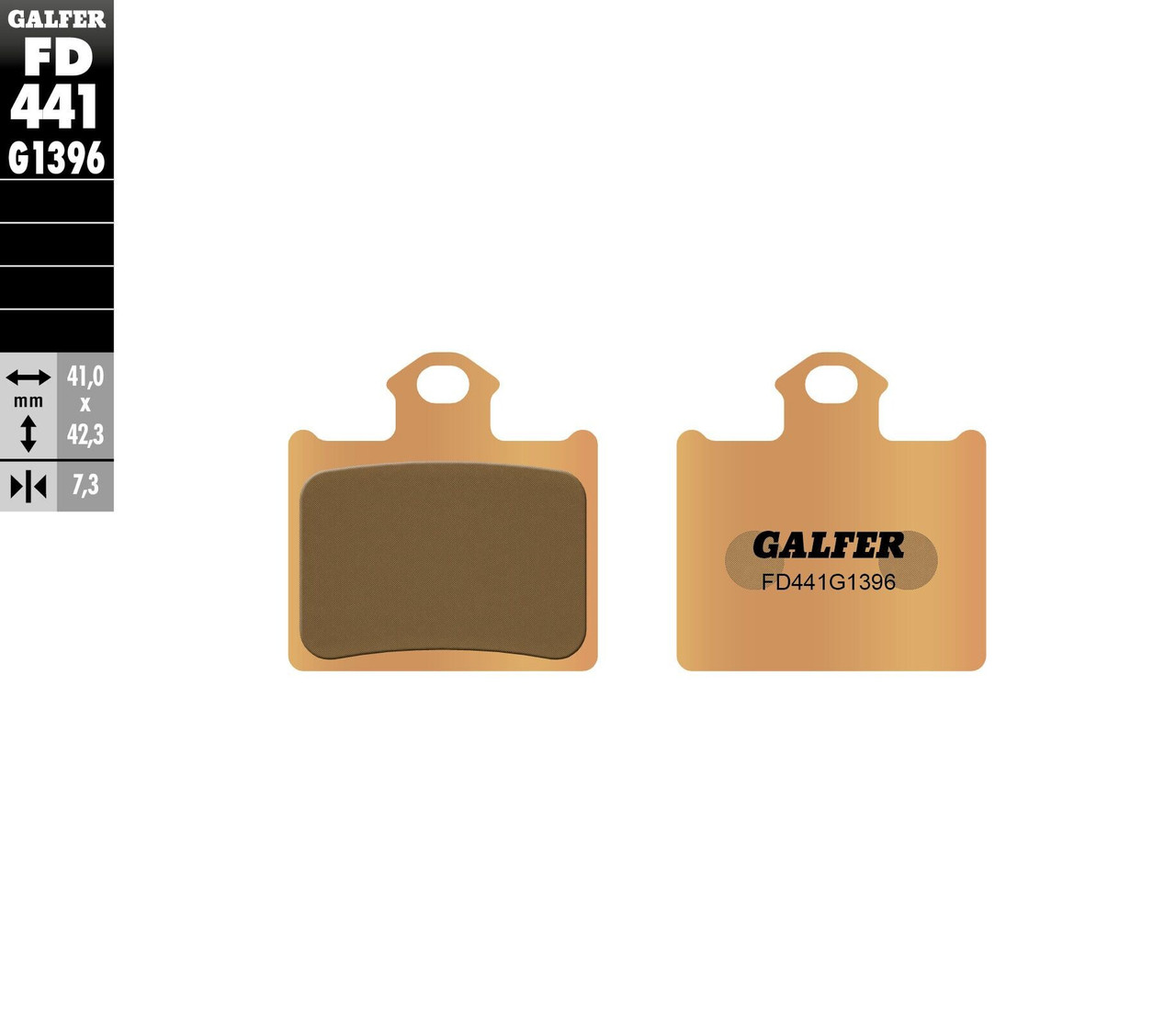 GALFER HH Sintered Brake Pads, 17-441H