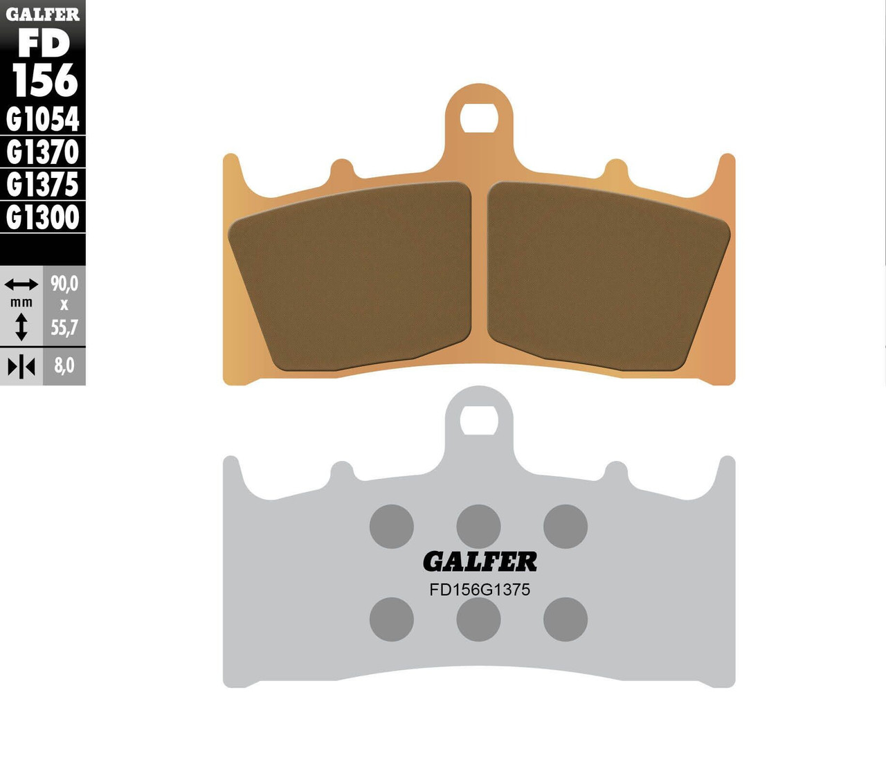 GALFER HH Sintered Brake Pads, 17-156C