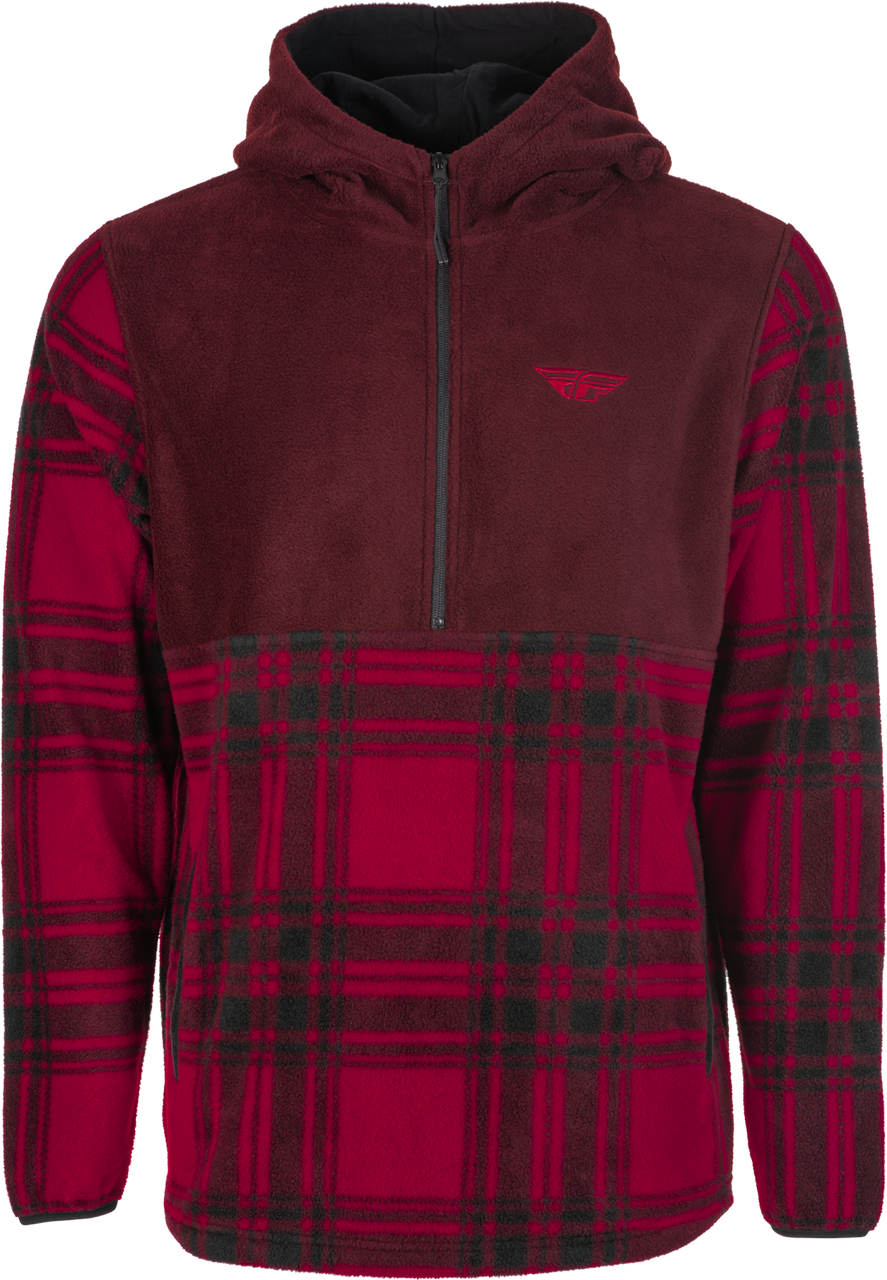 FLY RACING Half Zip Pullover Hoodie, 354-0022L
