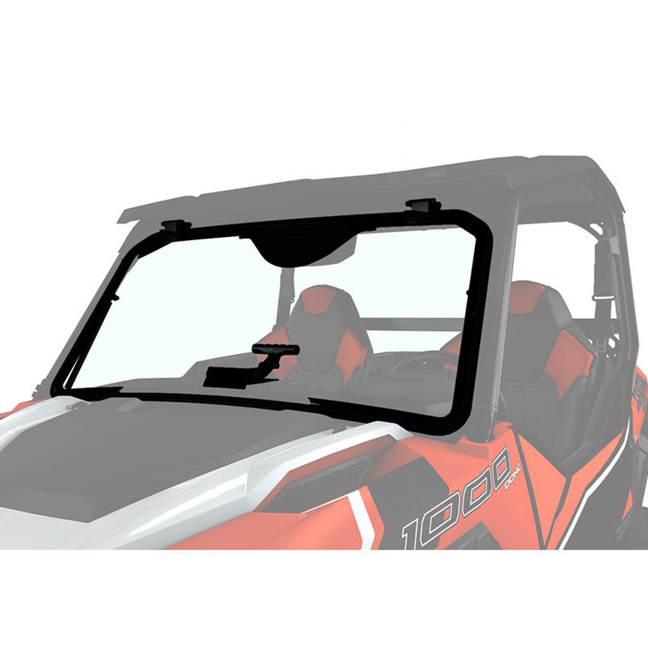 Polaris New OEM Glass Tip-Out Full Windshield, Clear, 2881108