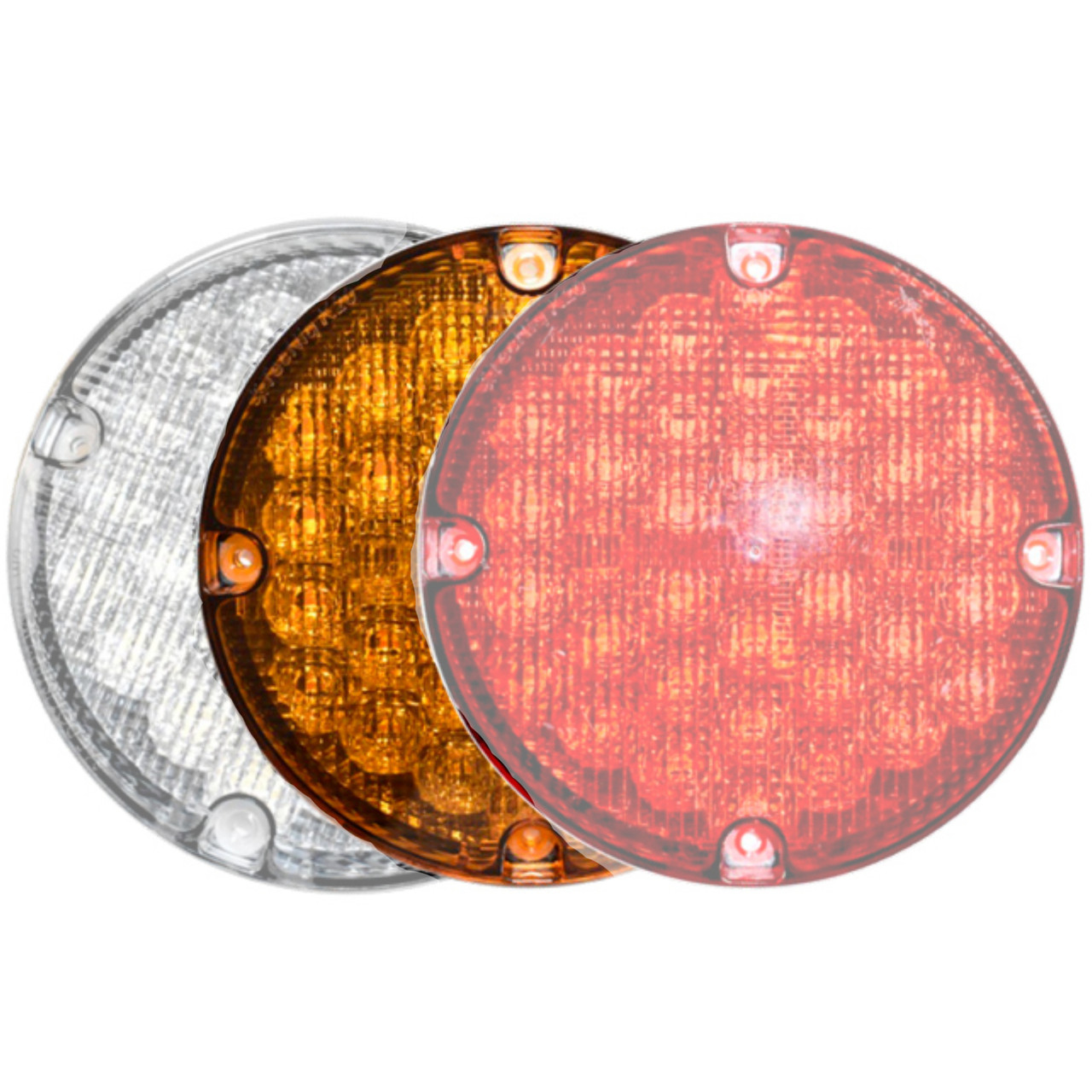 Tecniq OEM 7" Round Amber/Amber Turn Light w/Pigtail, K20-AAT0-1