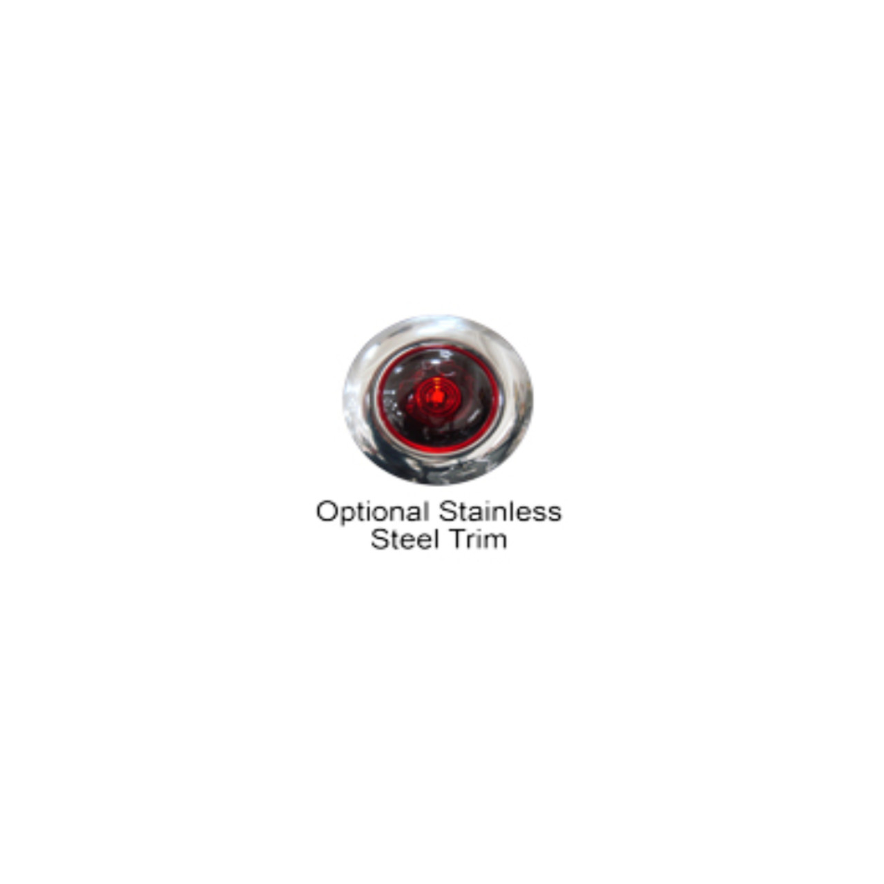 Tecniq OEM Red Mini PC Sidemarker Red Lens White Ground Wire w/ .156 Bullet, S34-RR9M-1