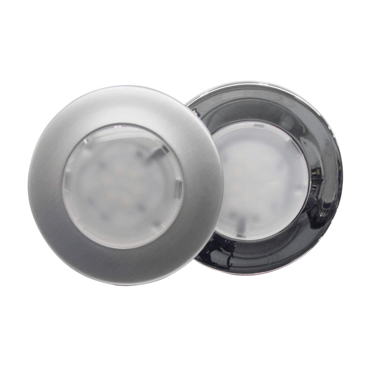 Tecniq OEM 6" Interior Light Cool White/Blue Combo - Chrome Trim Ring, E20-WCB0-1