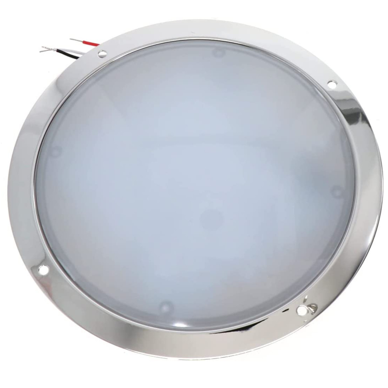 Tecniq New OEM Cool White Trim 8" EV Chrome Interior Light 18 LED's, E08-WC10-1