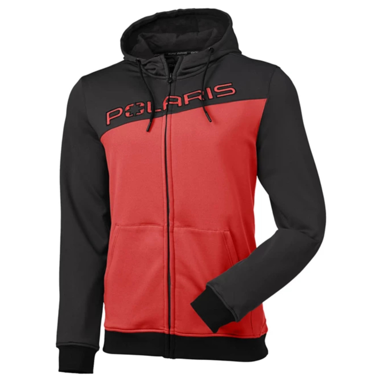 Polaris New OEM Men's 2X-Large Red Tech Full-Zip Hoodie, 283306412
