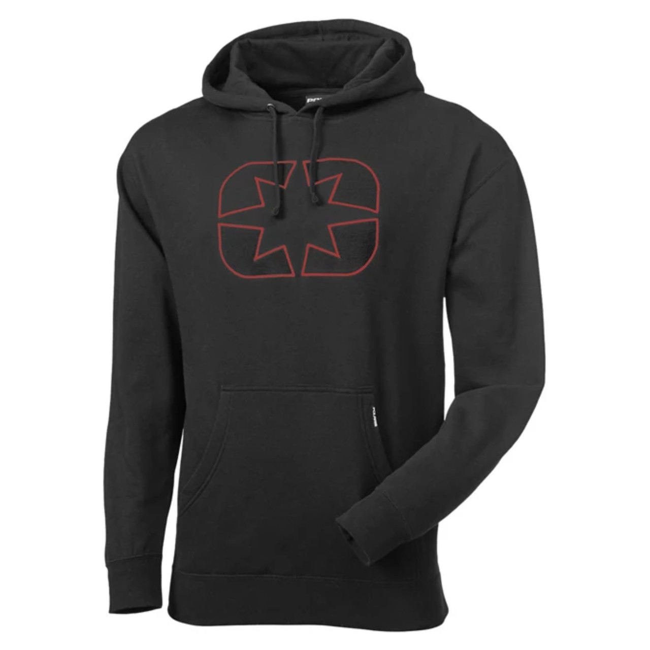 Polaris New OEM Black/Red Men's Small Icon Hoodie, 283306502