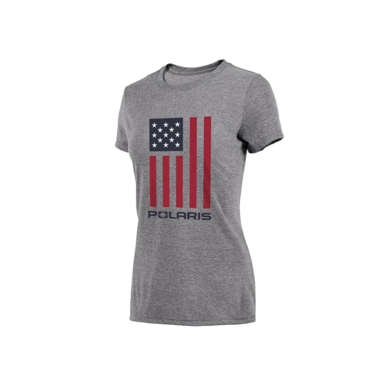 Polaris New OEM Flag Tee, Woman's Small, 283316302