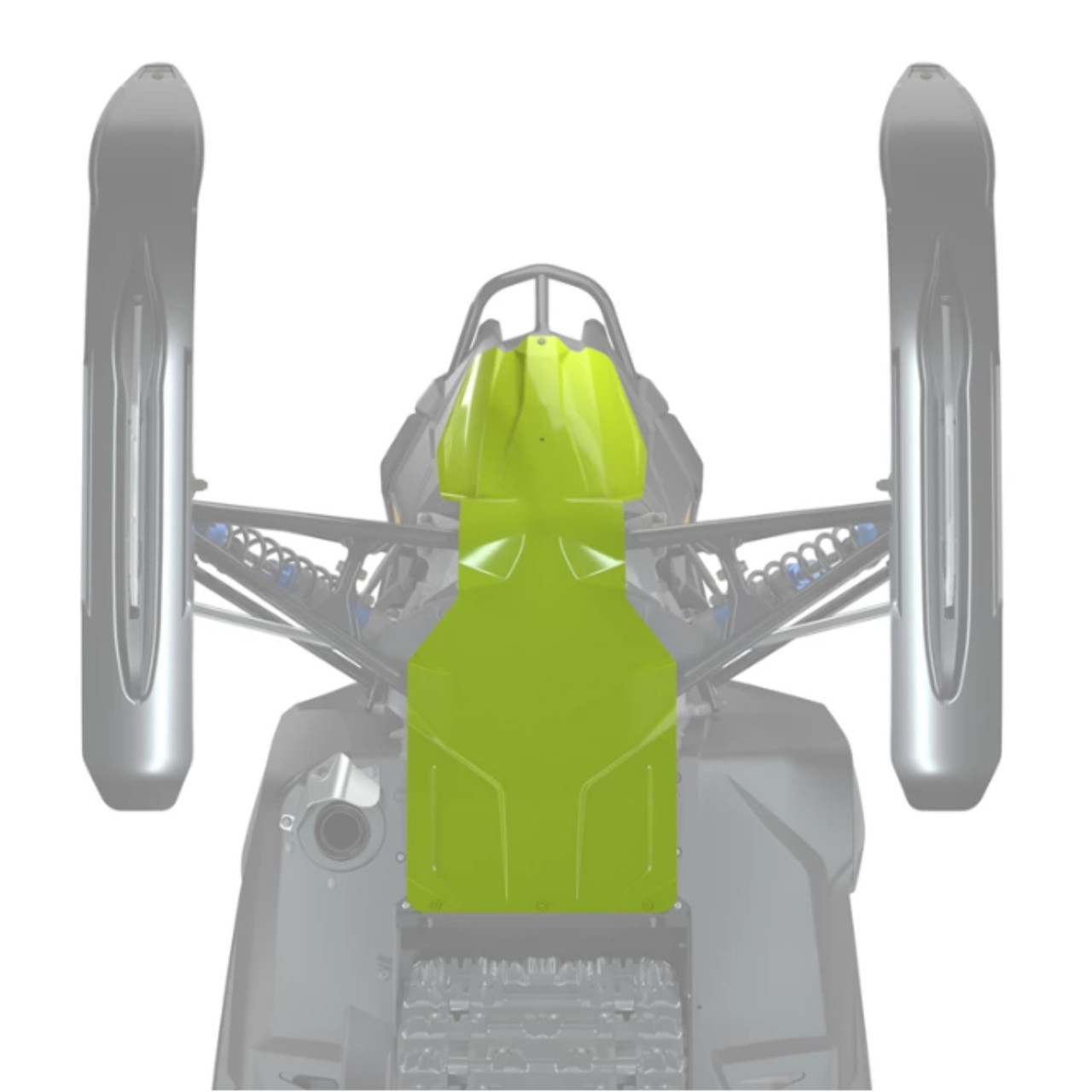 Polaris Snowmobile New OEM Neon Sentry Skid Plate, 2884816-801