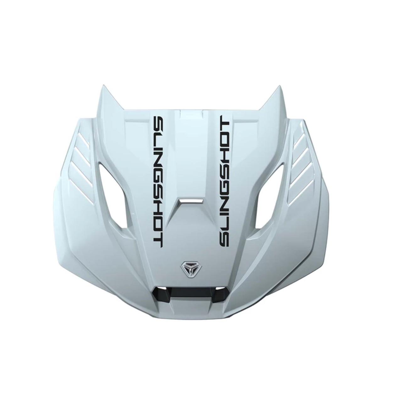 Polaris New OEM White Lightning Slingshot Vented Sport Hood, 2889432-599