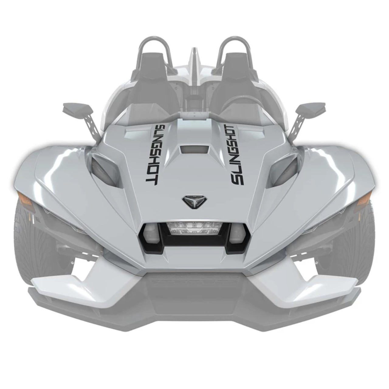 Polaris New OEM White Lightning Slingshot Vented Sport Hood, 2889432-599