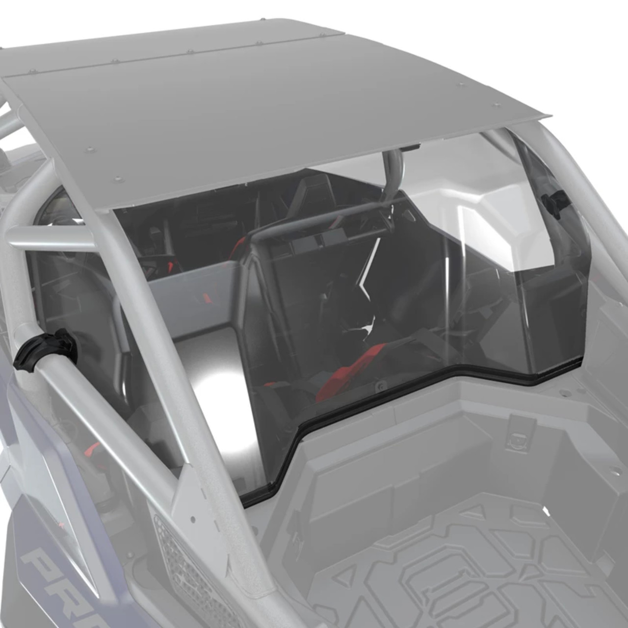 Polaris New OEM Lock & Ride Polycarbonate Rear Panel 4 Seat for RZR, 2884594