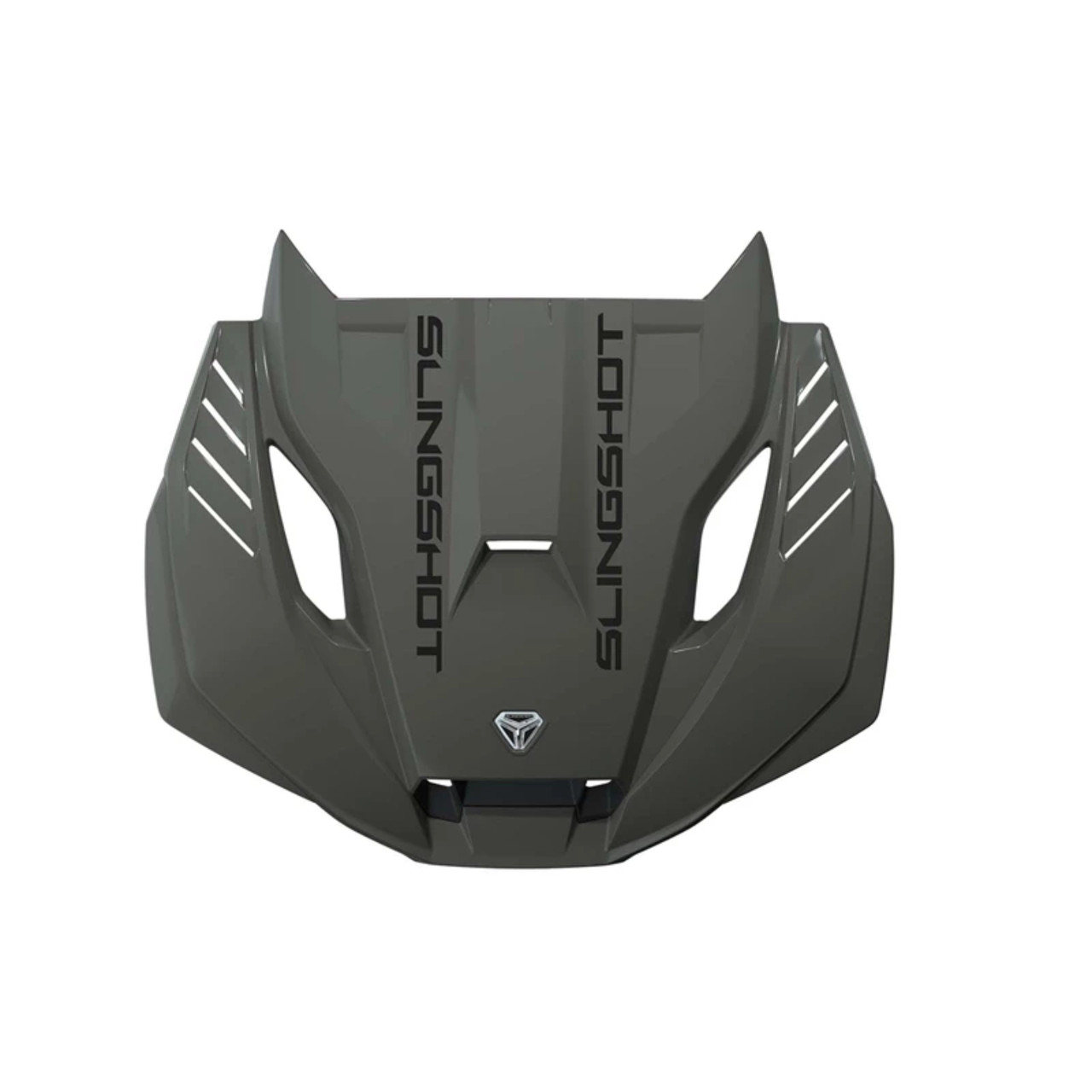 Polaris New OEM Quartz Gray Slingshot Vented Sport Hood, 2889432-875