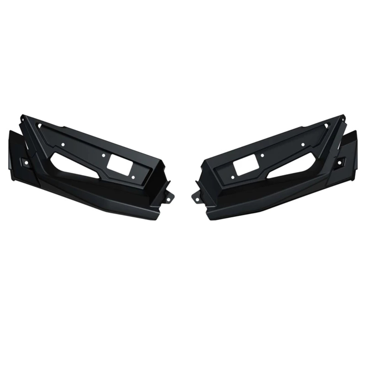 Polaris New OEM Onyx Black Smoke Painted Front Upper Accent Panel, 2884604-866