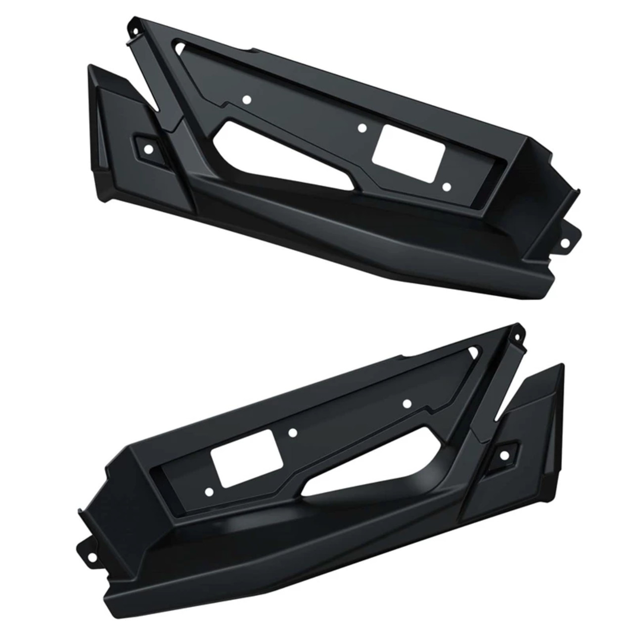 Polaris New OEM Onyx Black Smoke Painted Front Upper Accent Panel, 2884604-866