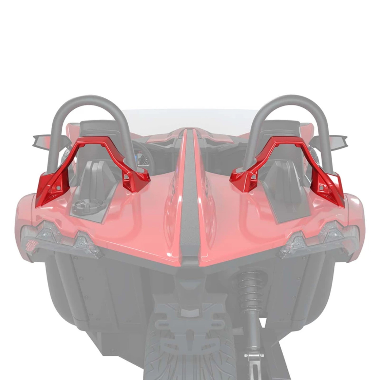 Polaris New OEM Slingshot Red Painted Lower Hoop Accent Kit, 2882419-292