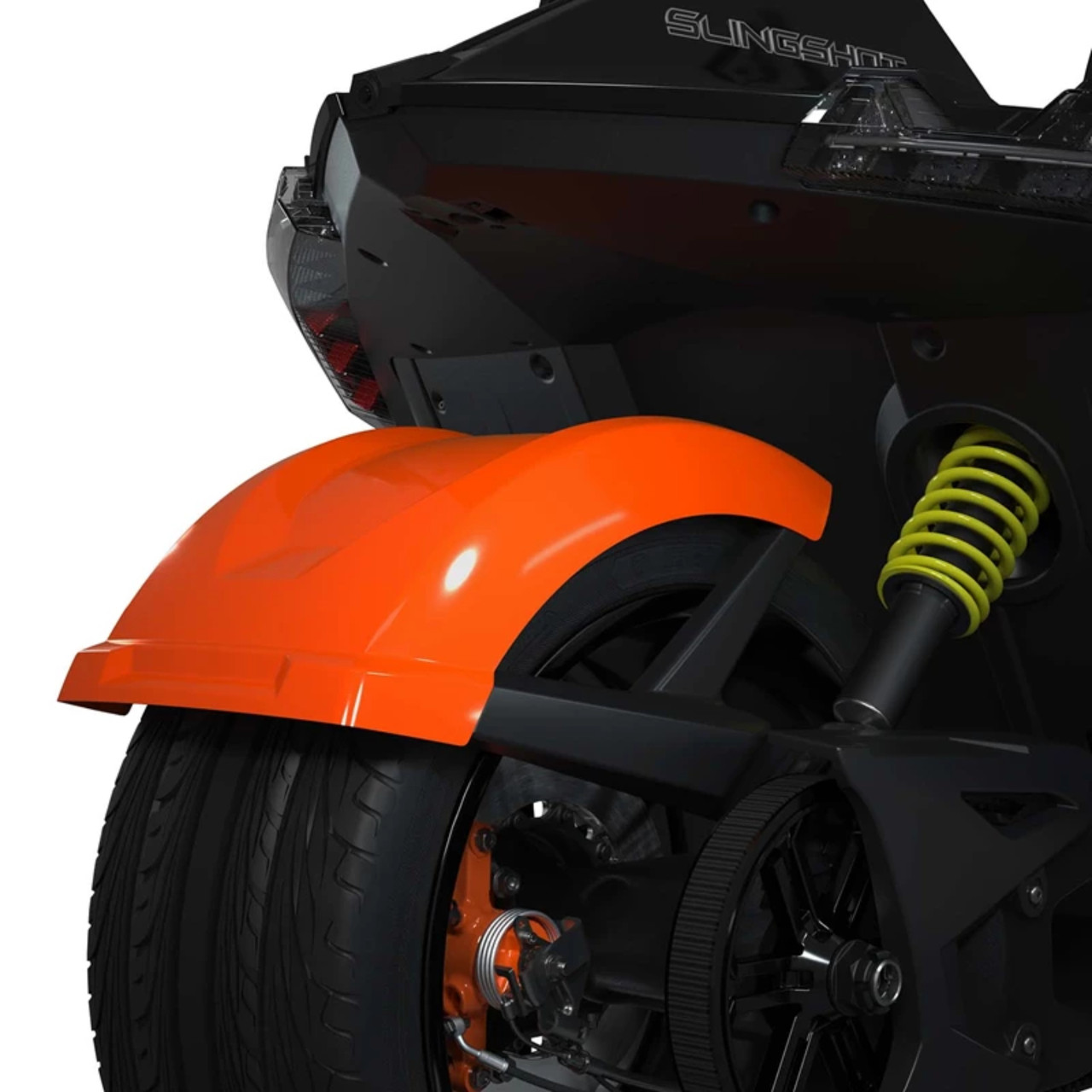 Polaris OEM 305mm Fiberglass Rear Fender Volt Orange, Slingshot, 2883847-881