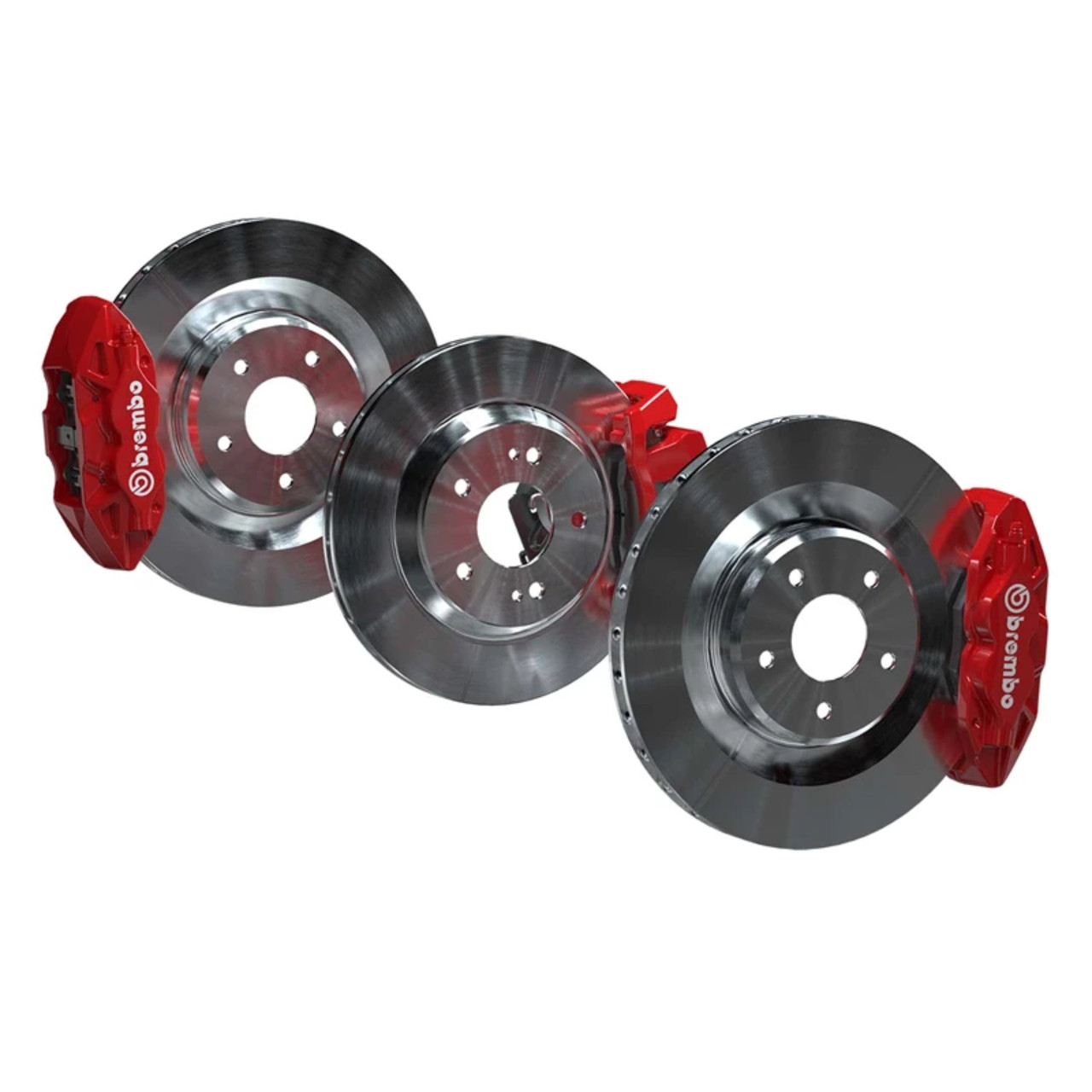 Polaris OEM Slingshot Brembo Brake Kit, Slingshot Red, 2889635-890