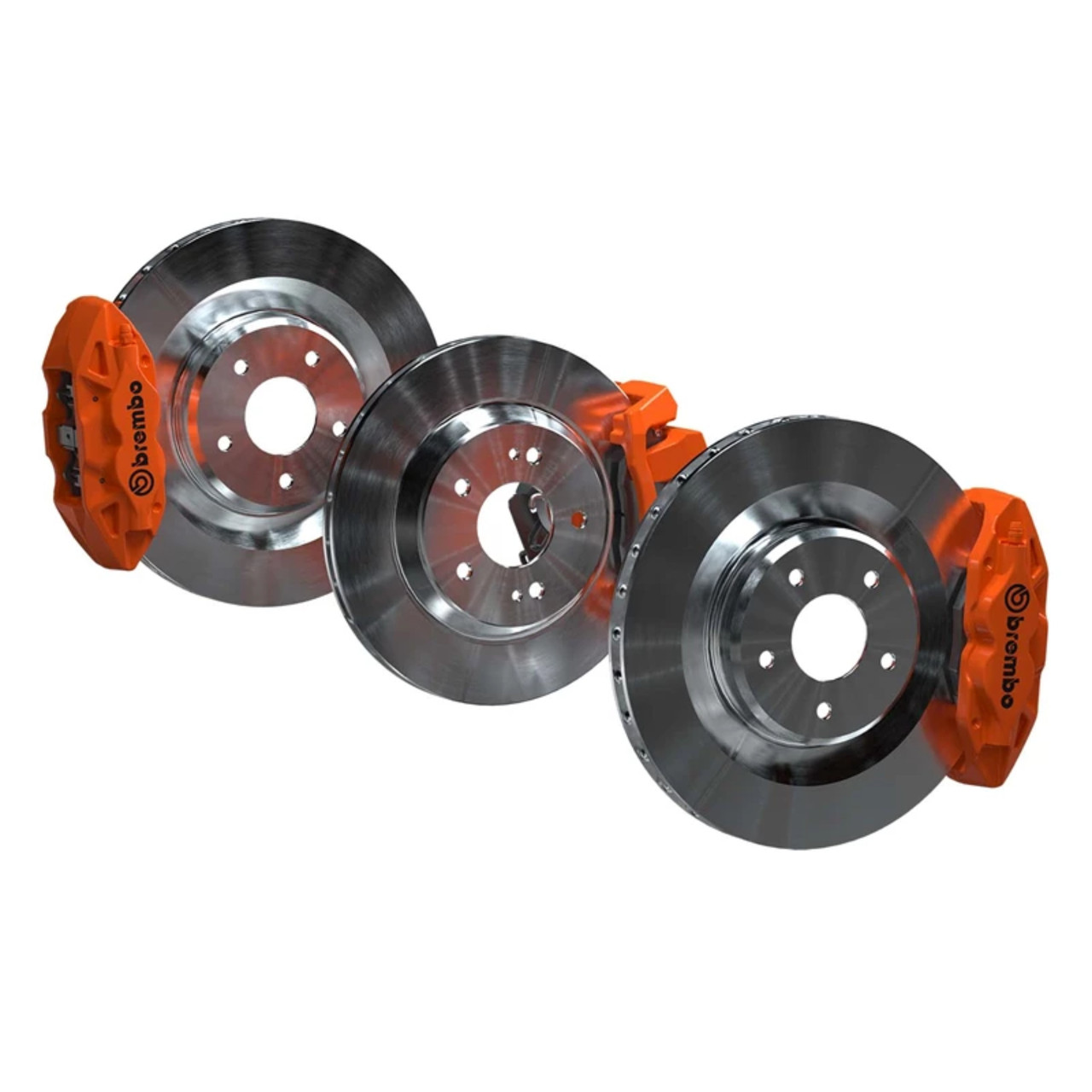 Polaris New OEM Brembo Brake Kit Volt Orange, Slingshot, 2889635-891