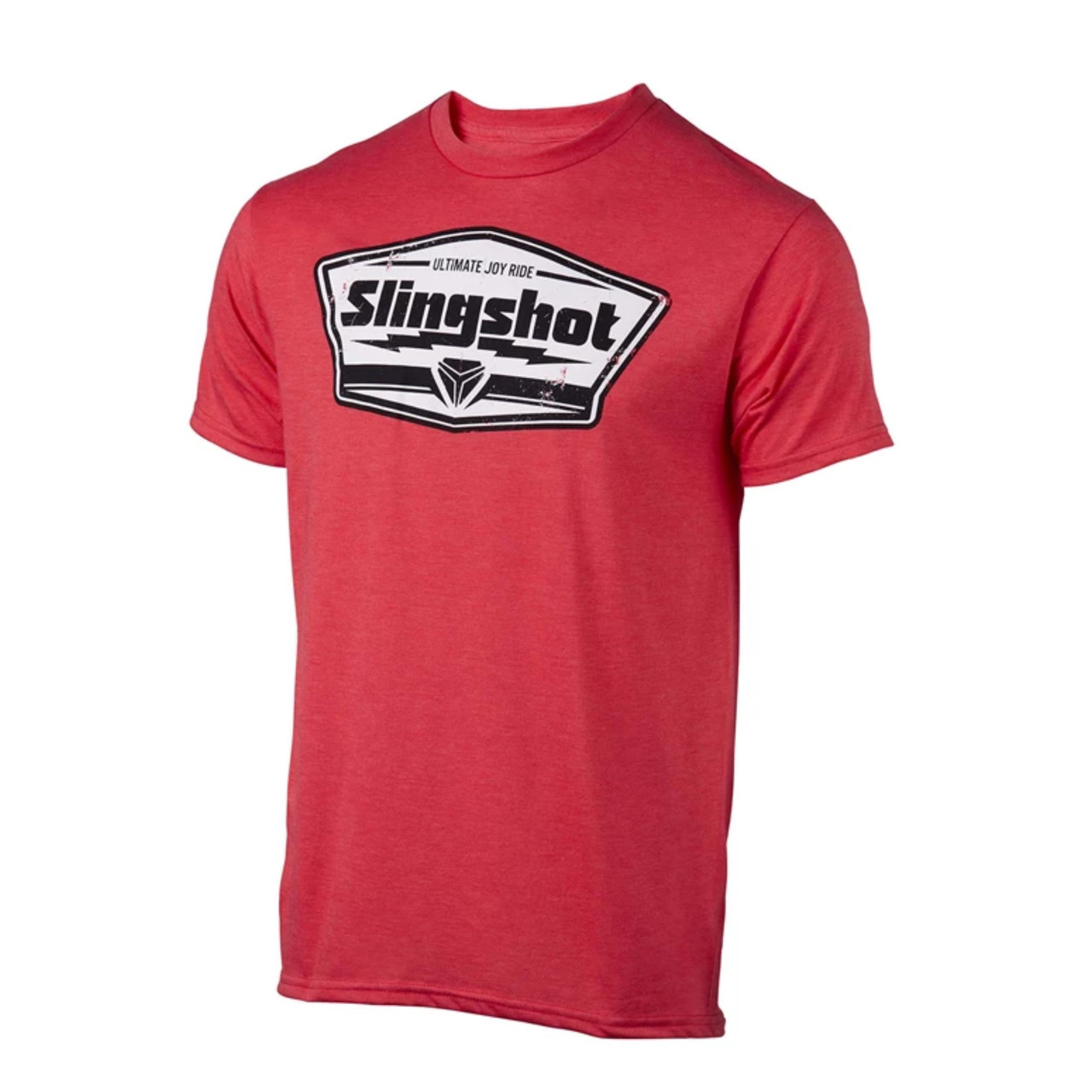 Polaris New OEM Men's Medium Red Slingshot Short-Sleeve Badge T-Shirt, 286269403