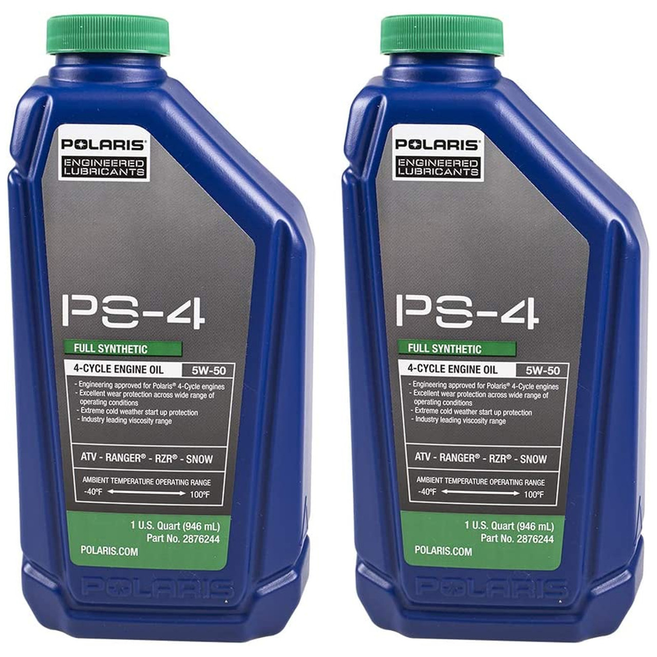 Polaris New OEM PS-4 Oil 32oz Quart, 2876244x2