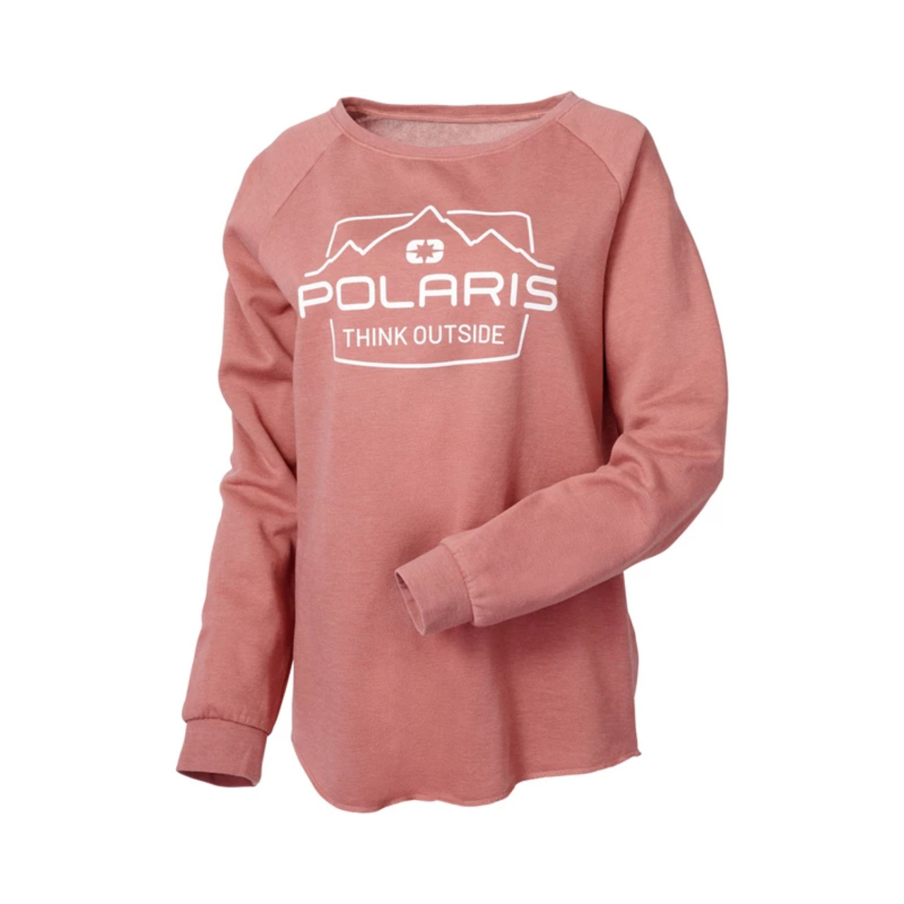 Polaris New OEM Women's Dust Rose Adventure Crew Sweatshirt, 286251303