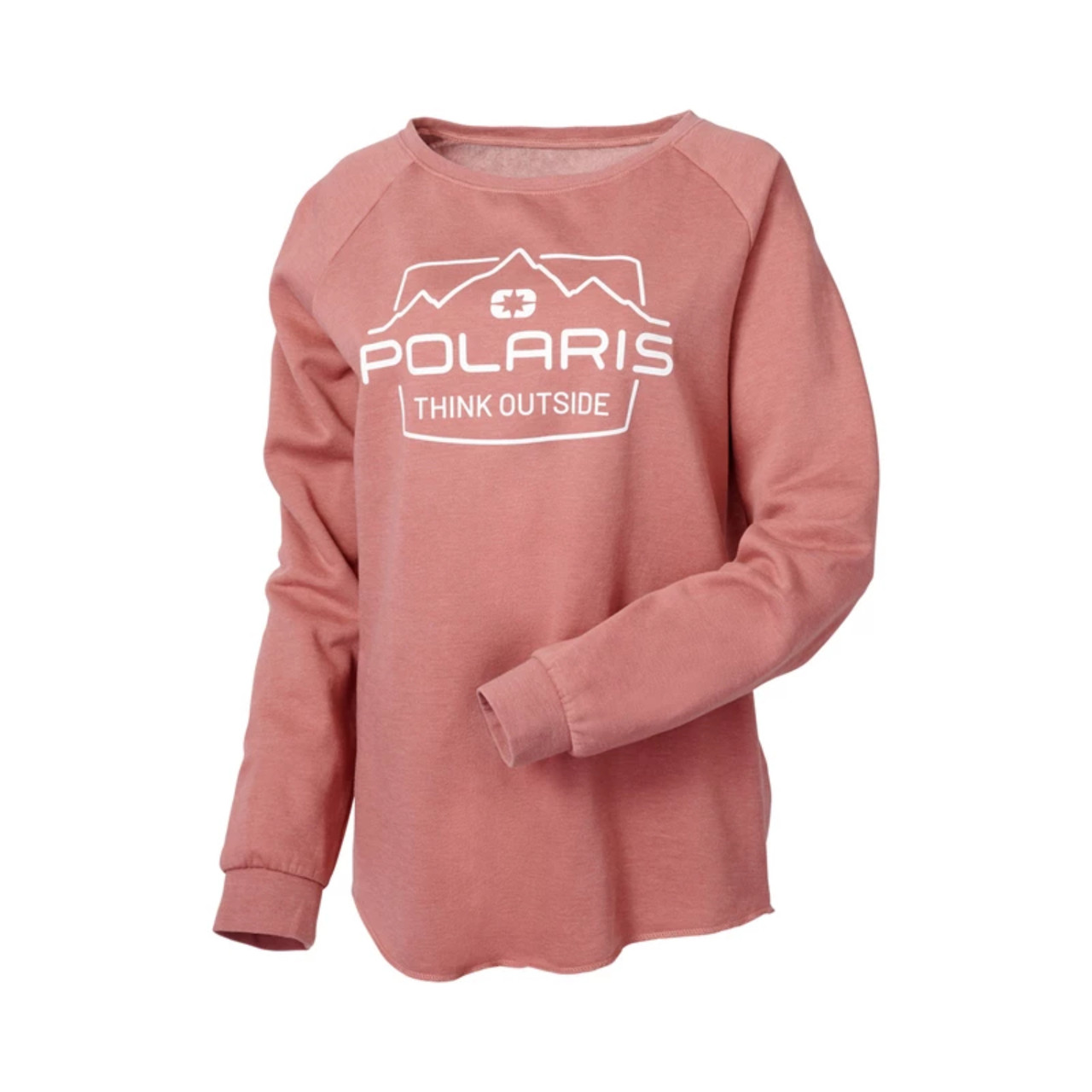 Polaris New OEM Women's Dust Rose Adventure Crew Sweatshirt, 286251306