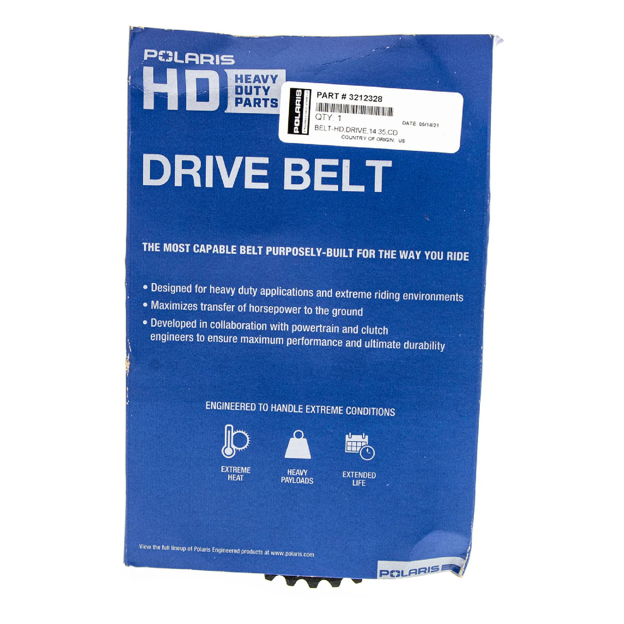 Polaris OEM Heavy Duty Drive Belt, 3212328