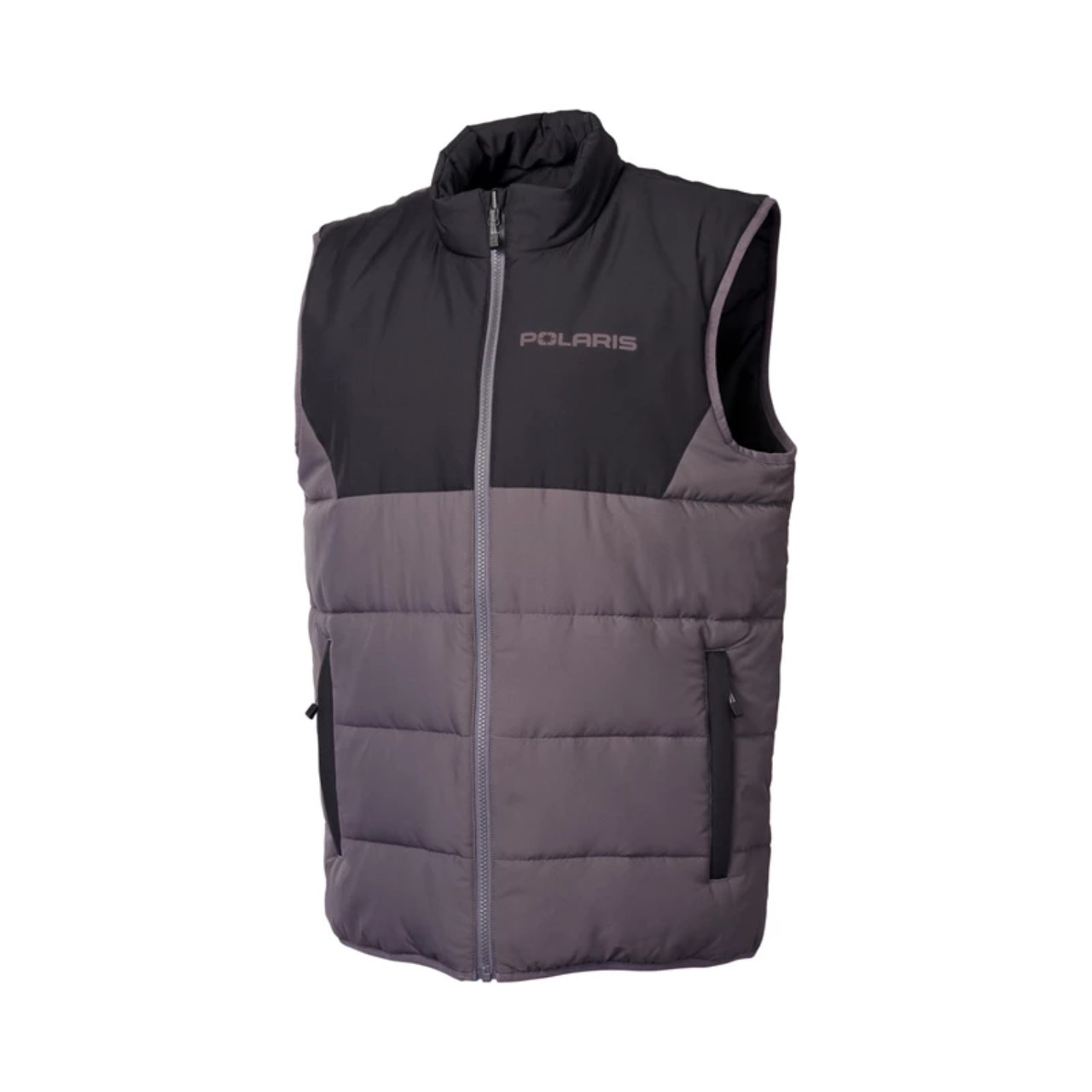 Polaris New OEM Black/Gray Men's Reversible Windbreak Revolve Vest, 286256506