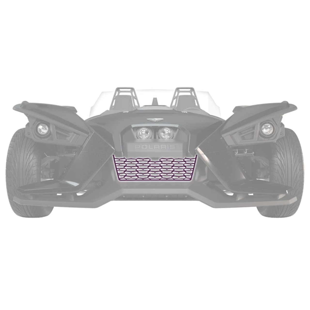 Polaris New OEM Painted Front Grille Midnight Purple, Slingshot, 2884148-381