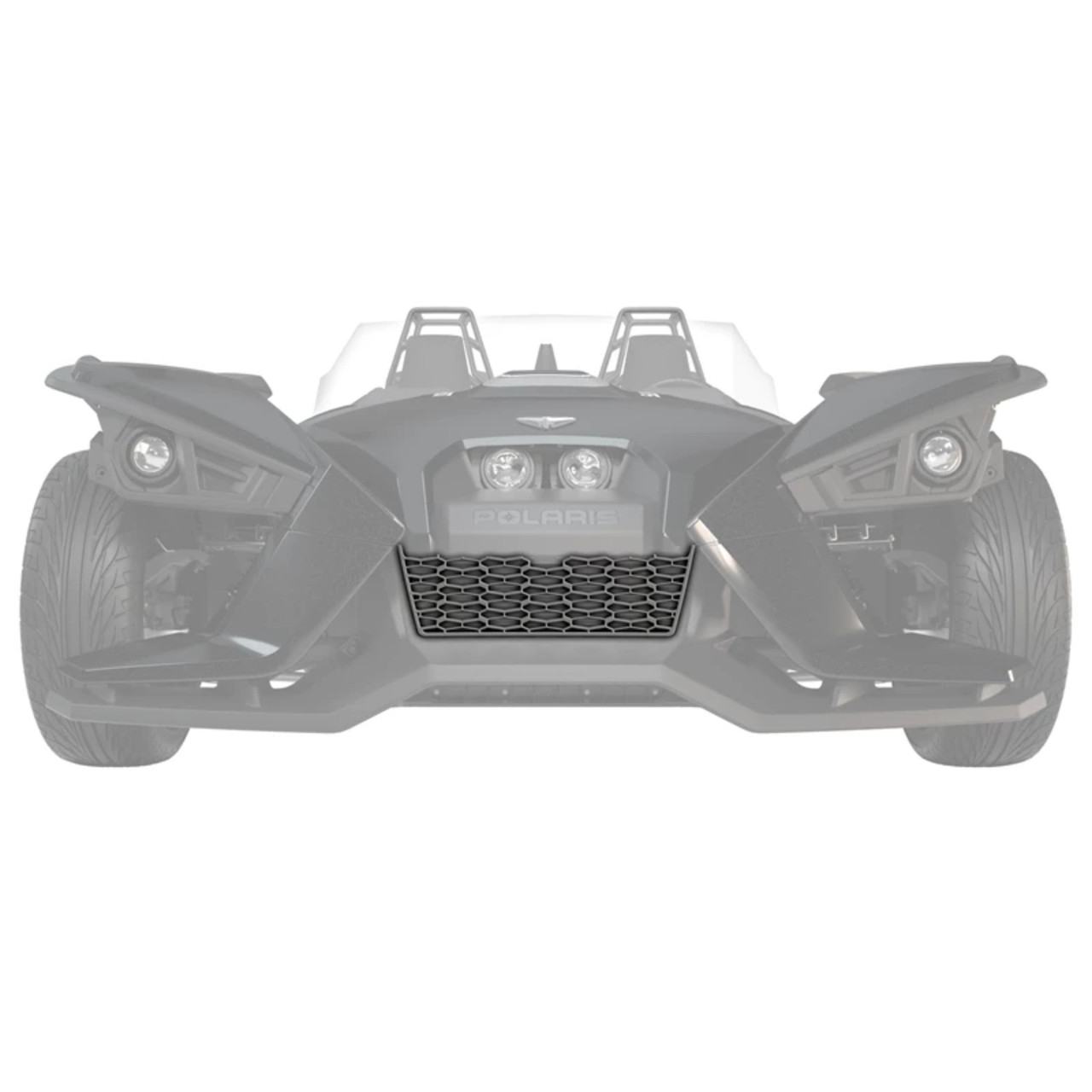 Polaris New OEM Painted Front Grille Titanium Metallic, Slingshot, 2884148-602