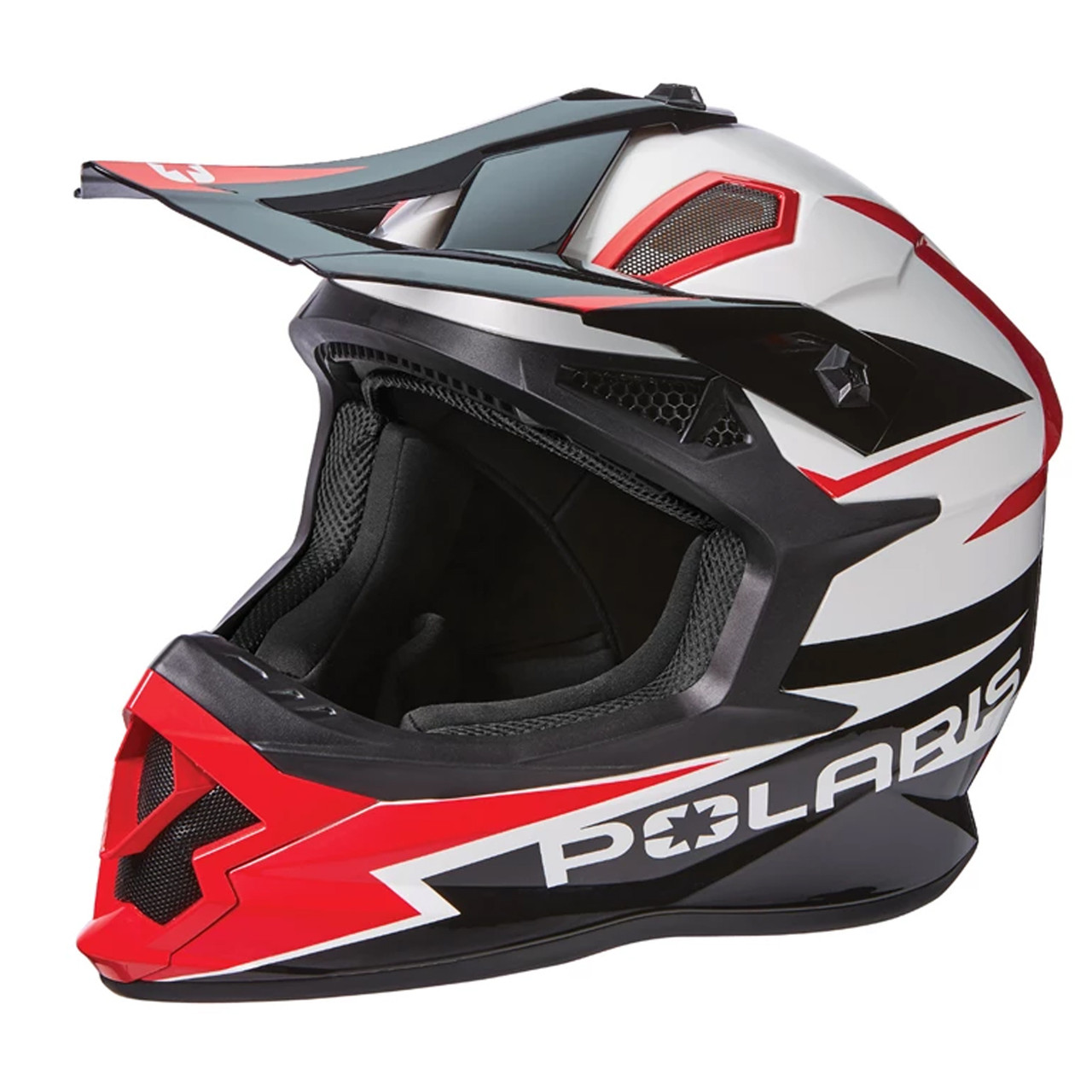 Polaris New OEM Unisex X-Small Red/White Tenacity 4.0 Helmet, 286156101