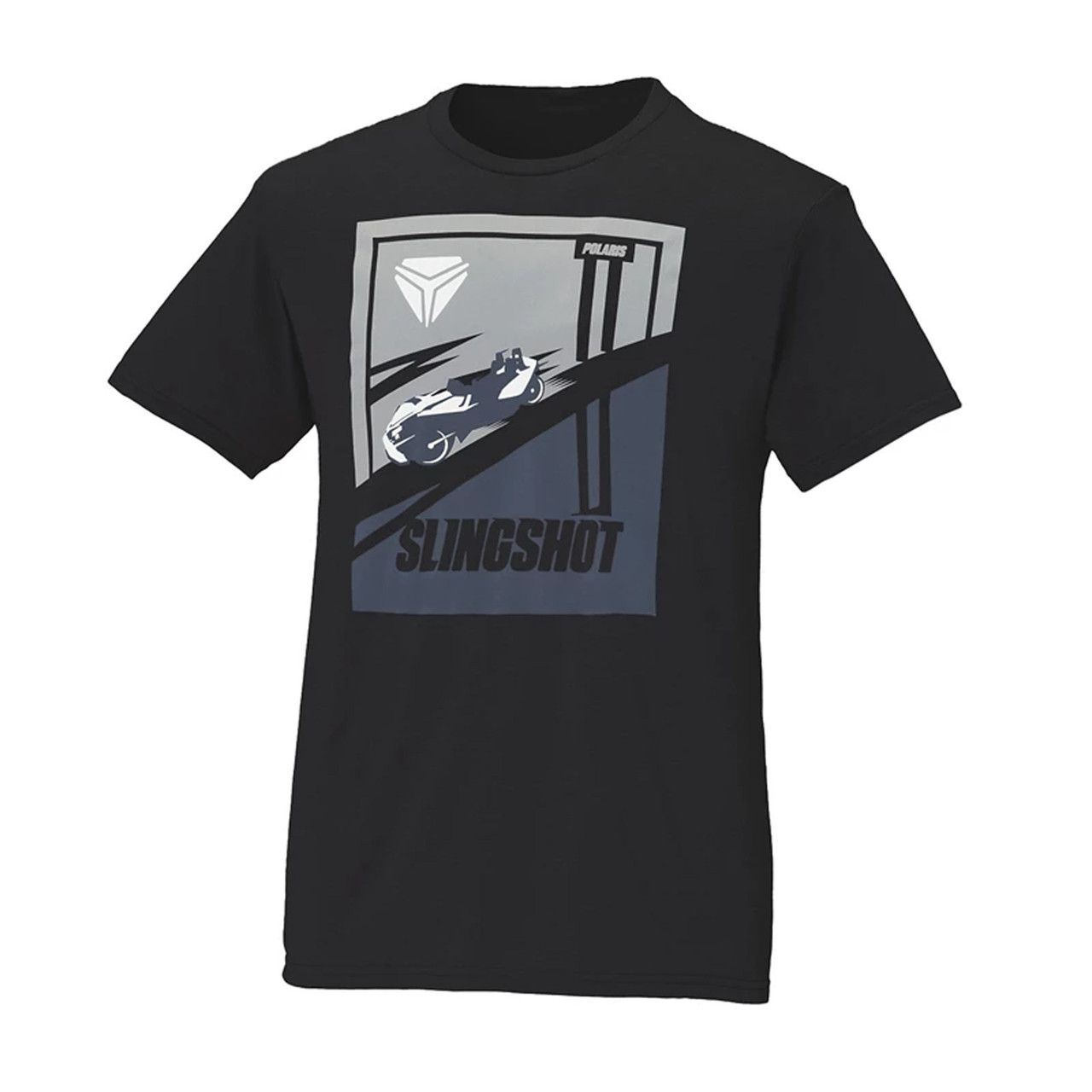 Polaris New OEM Men's Short-Sleeve Slingshot Fast T-Shirt, Black, 286068106