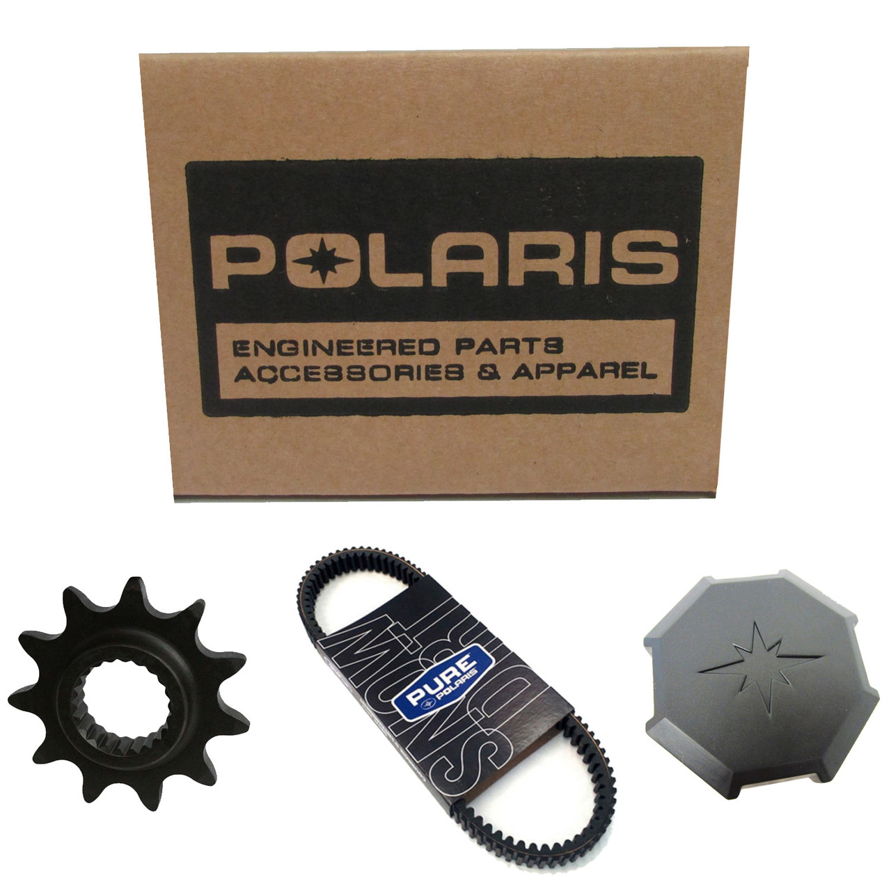 Polaris New OEM "Polaris" Decal, White, 7186888