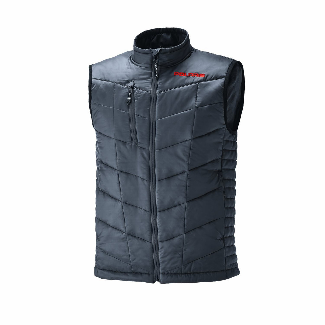 Polaris Snowmobile New OEM Men's 3XL, Dark Gray Heated Vest, 286992414