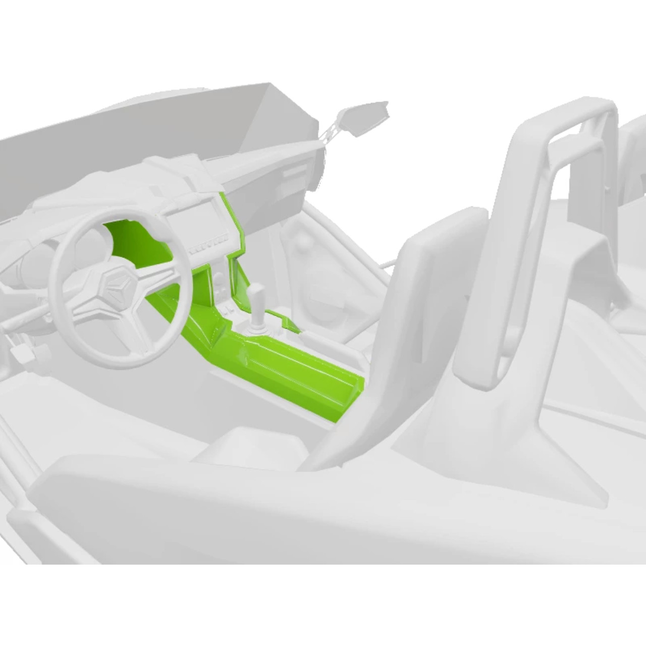 Polaris New OEM Slingshot Interior Painted Console Accent Kit, 2882418-772