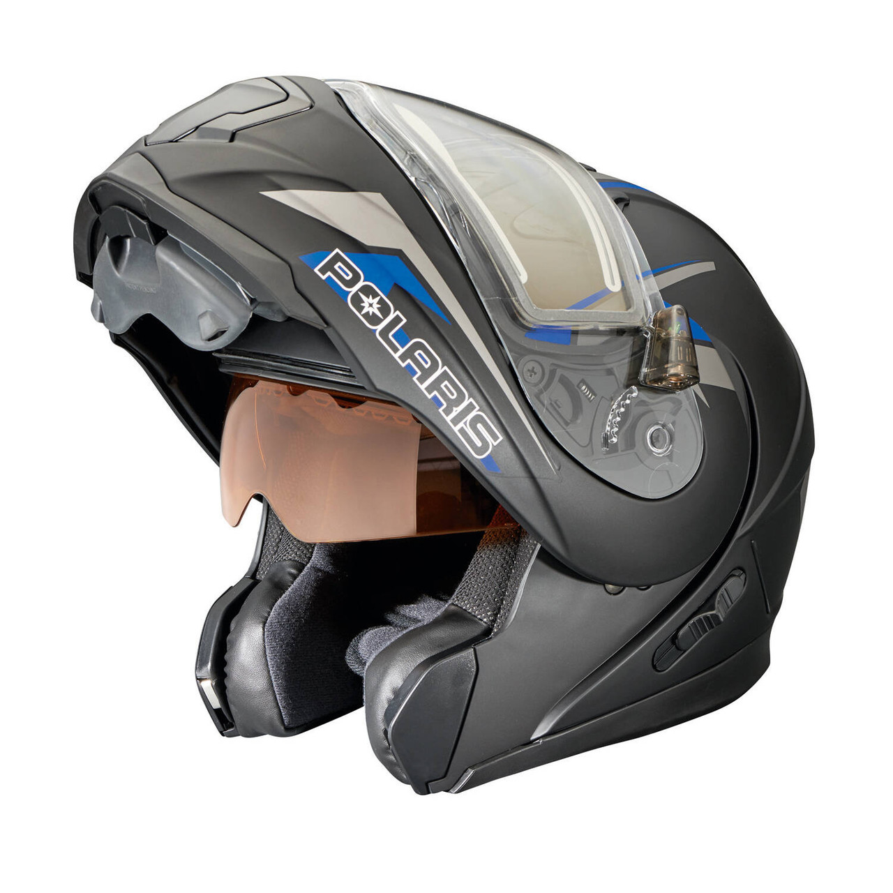 Polaris New OEM Adult Sm, Logo'd Modular 1.5 Electric Shield Helmet, 286855502