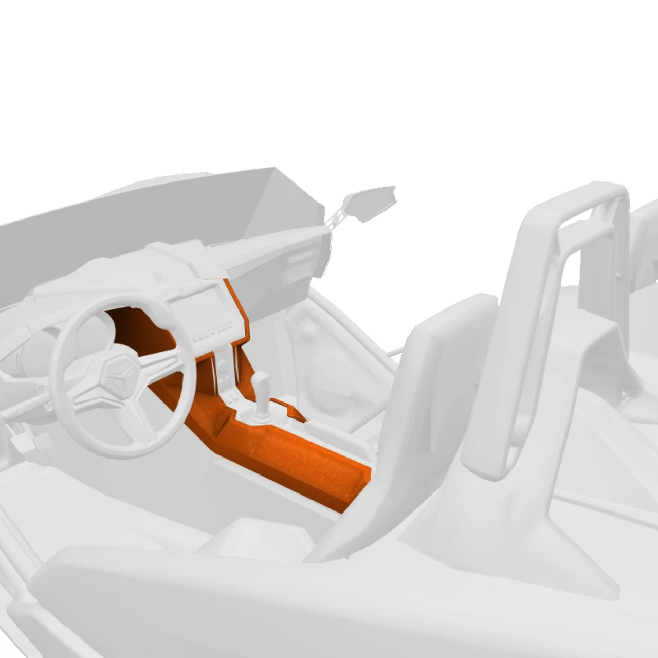 Polaris New OEM Slingshot Interior Painted Console Accent Kit, 2882418-625