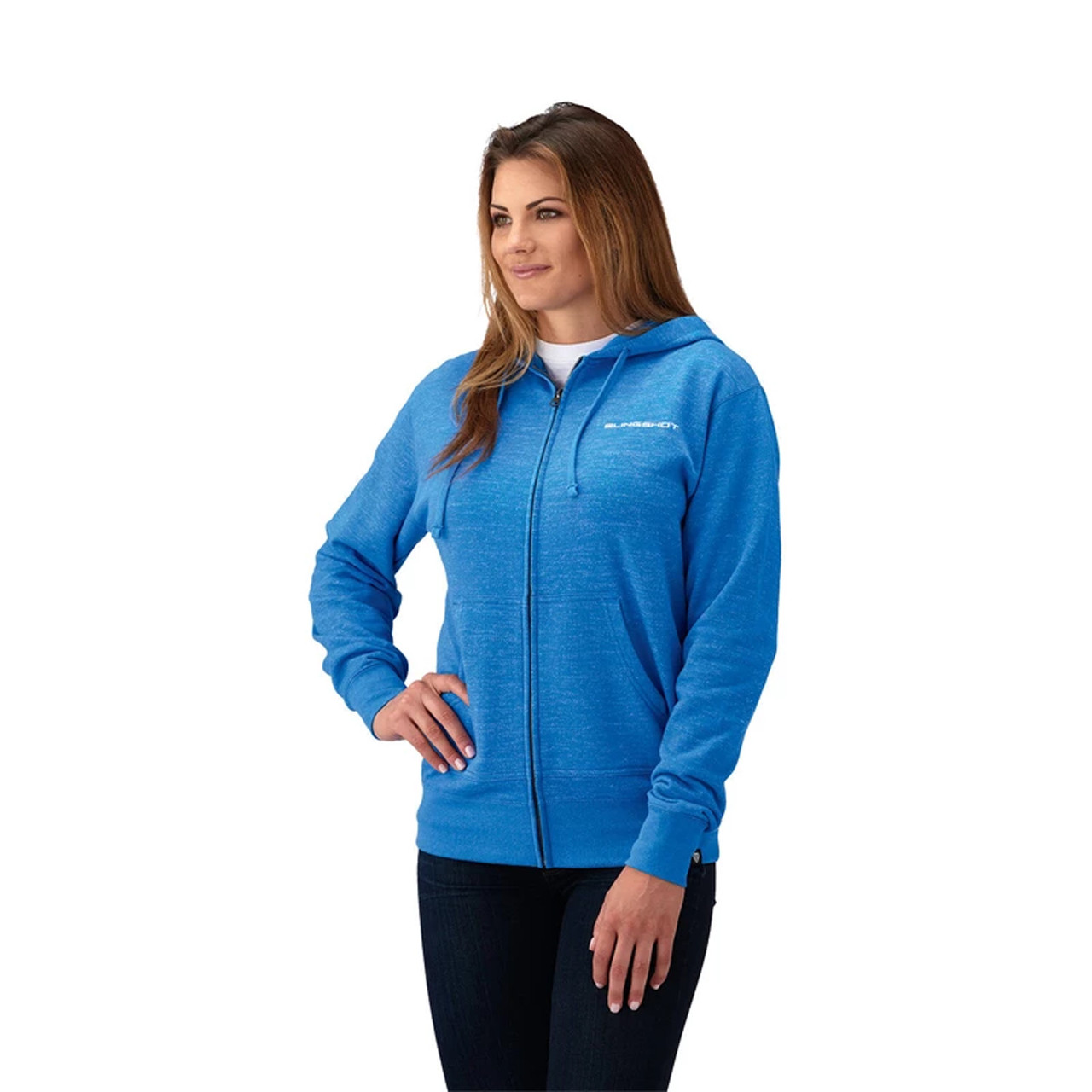 Polaris New OEM Women’s Full-Zip Classic Hoodie with Slingshot® Logo, 286871412