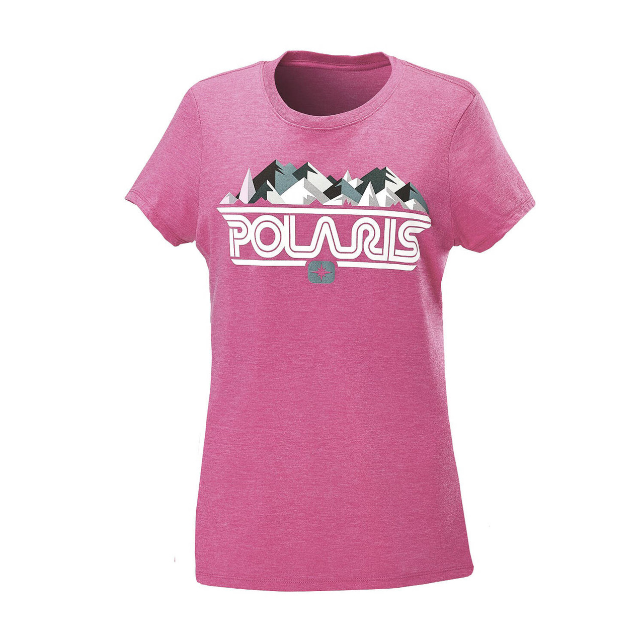 Polaris New OEM Women's Medium Logo'd Mountain Graphic T-Shirt, 286058103