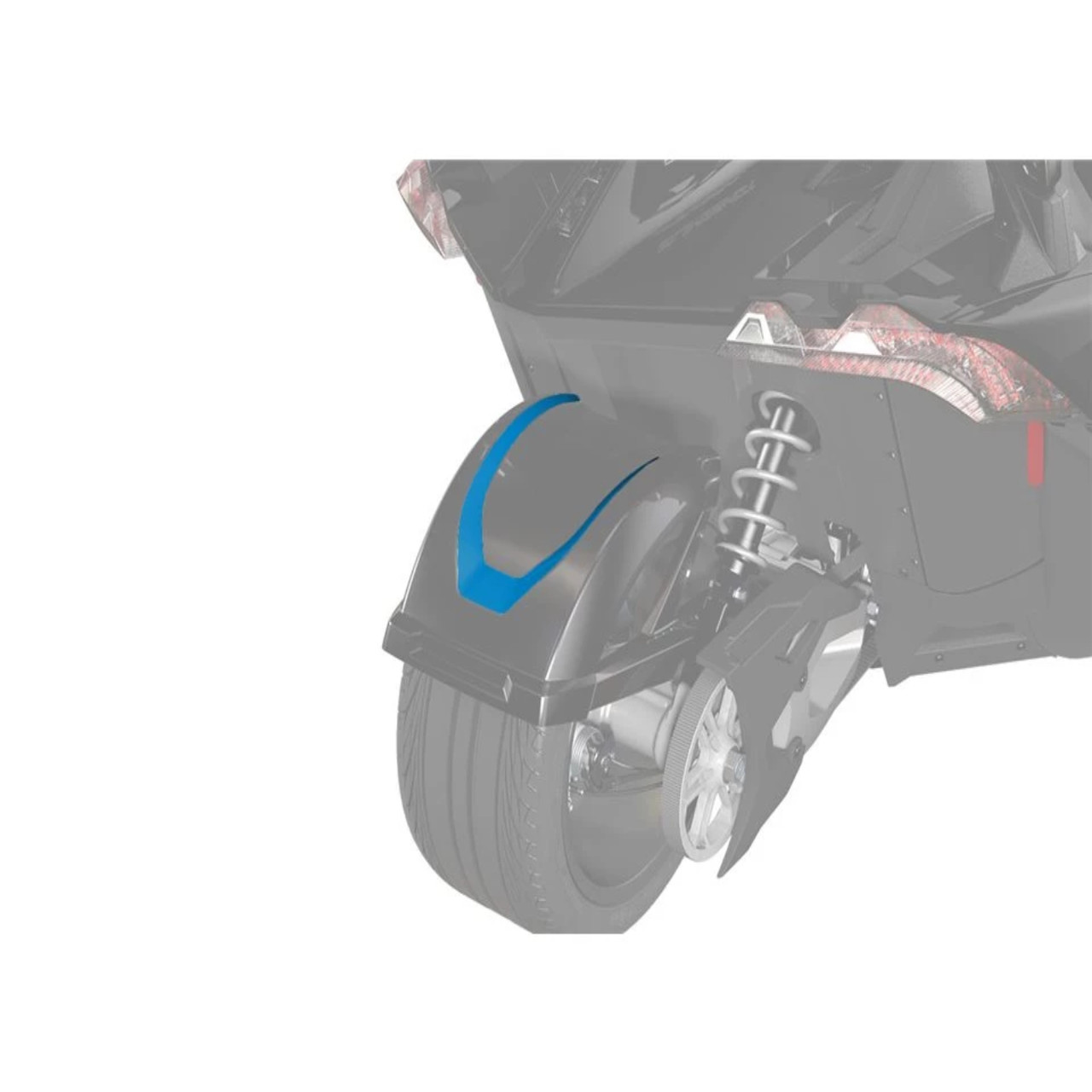 Polaris OEM Slingshot 305 mm. Rear Fender Decal, 2883281-696