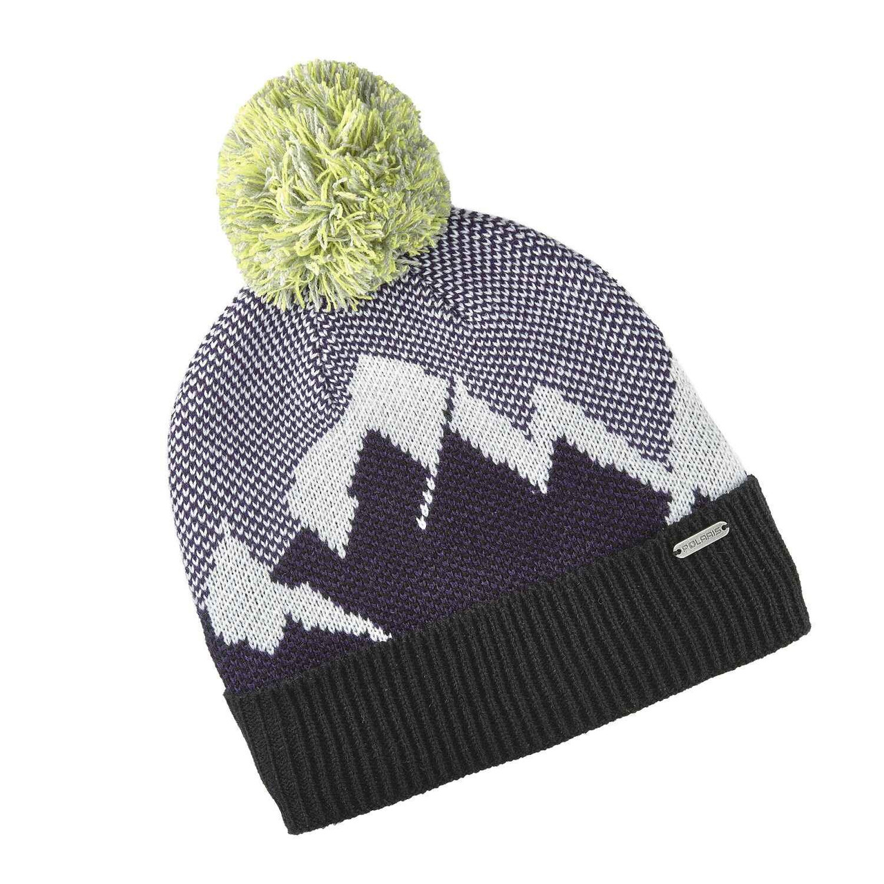 Polaris Snowmobile New OEM Women's Metallic Tagged Knit Mountain Beanie, 2860673