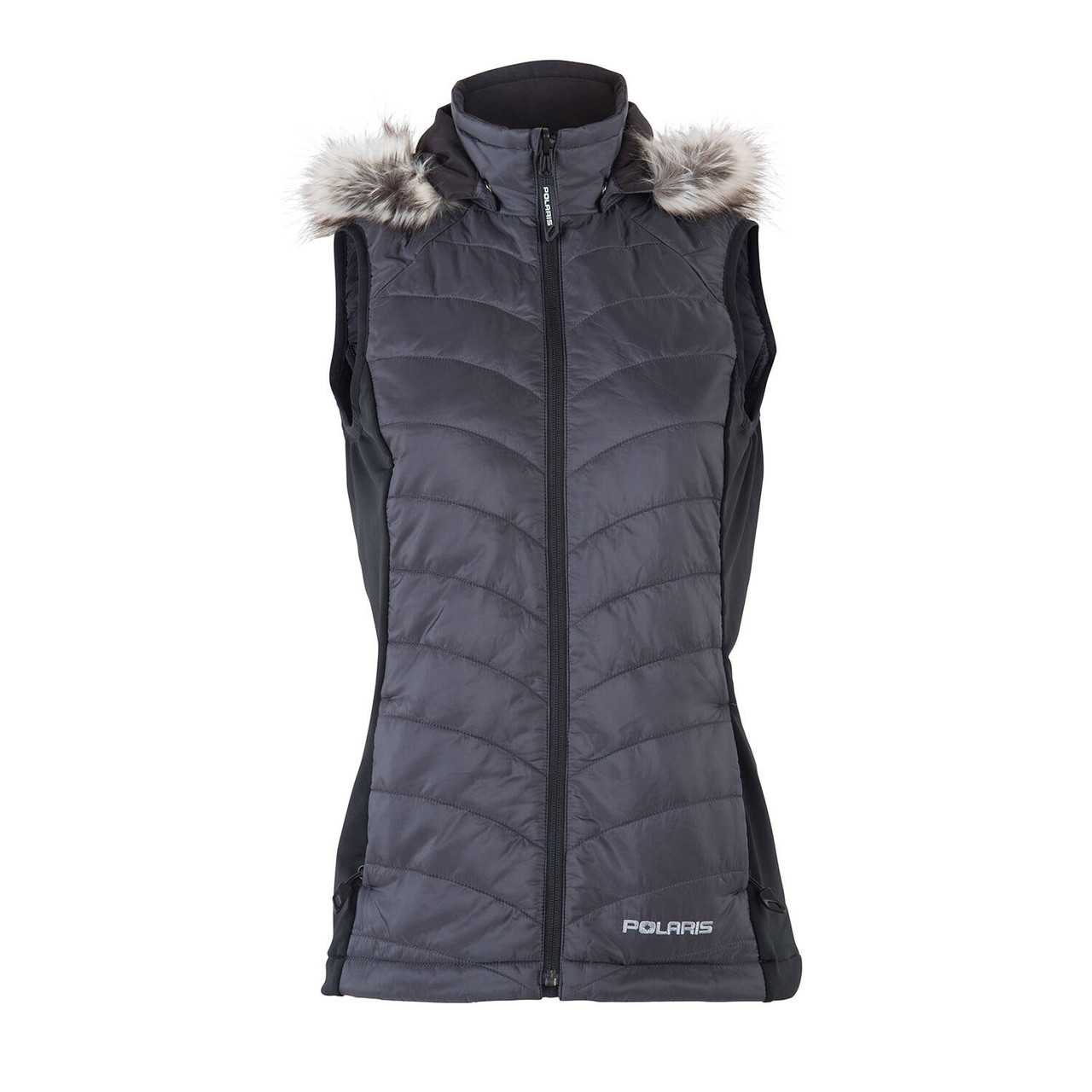 Polaris Snowmobile New OEM Women's X-Large, Dark Gray Heated Vest, 286992309