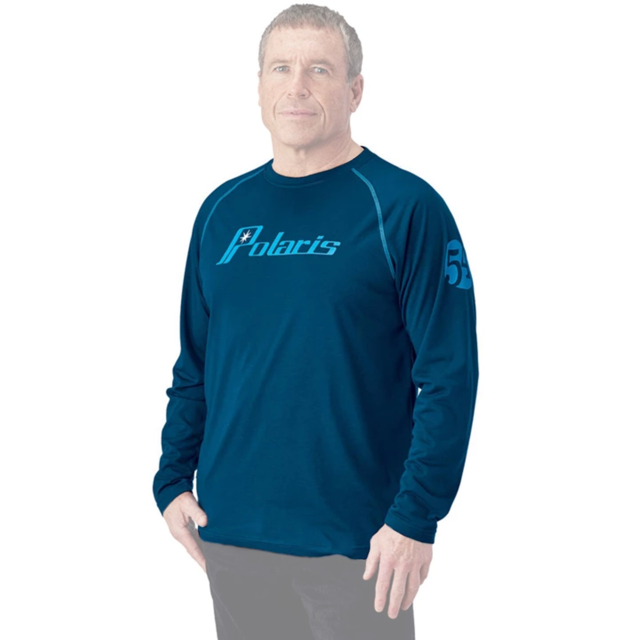 Polaris New OEM  Retro Graphic Performance Long-Sleeve, Men's Medium, 286857203