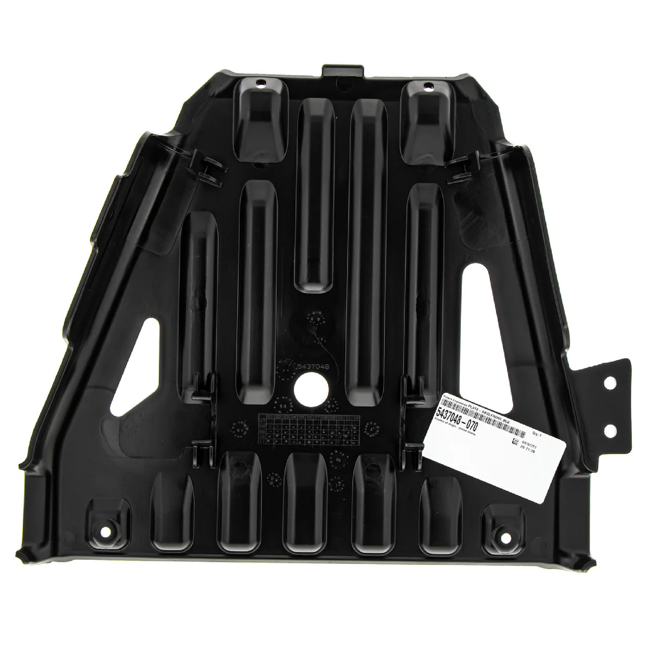 Polaris New OEM Plate-Skid,Front,Blk, 5437048-070