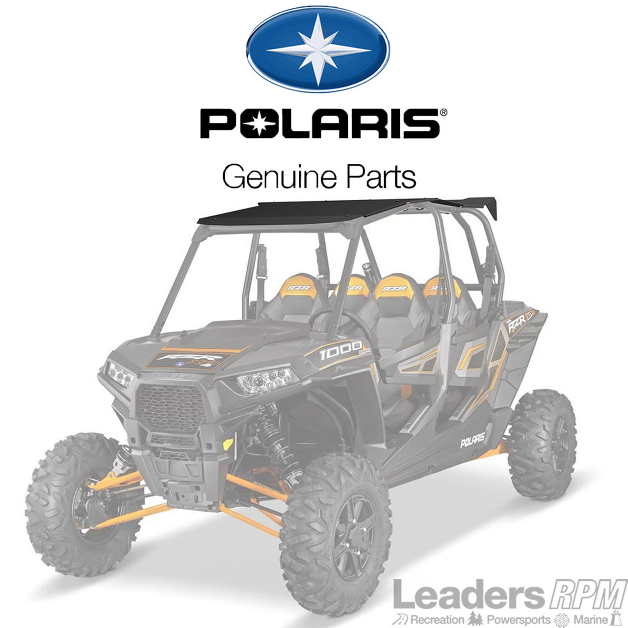 Polaris New OEM Black UTV Aluminum Roof, RZR XP 1000, 2881592-458