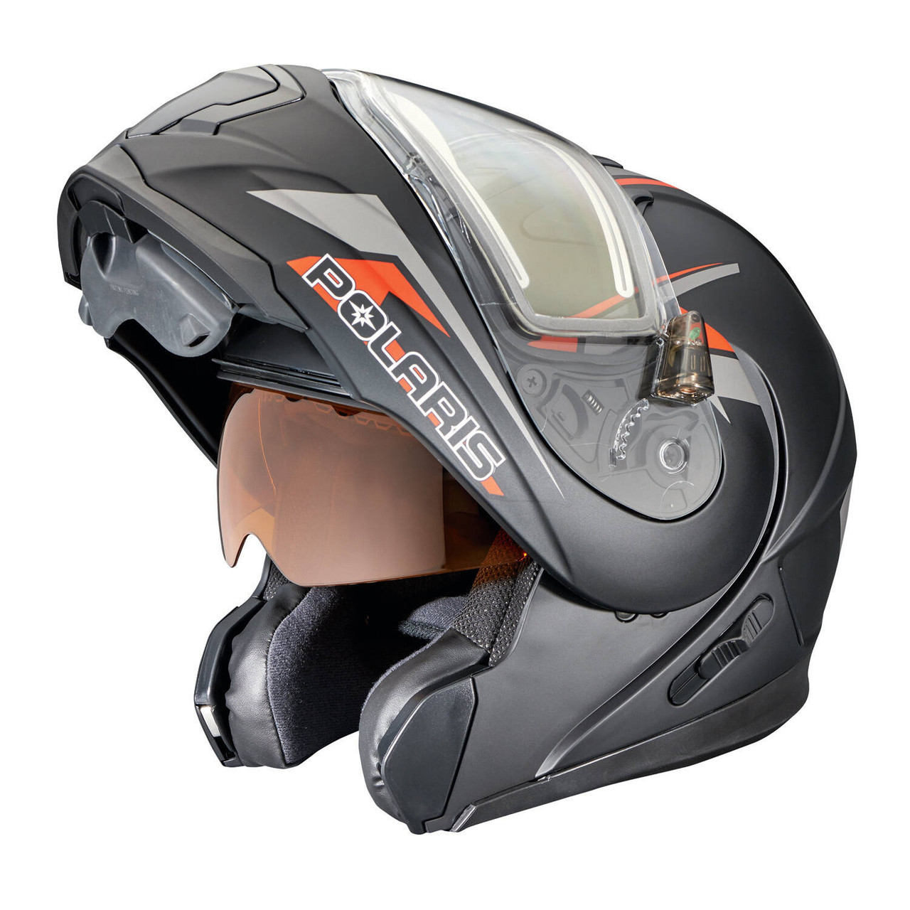Polaris New OEM Adult XL, Logo'd Modular 1.5 Electric Shield Helmet, 286855409