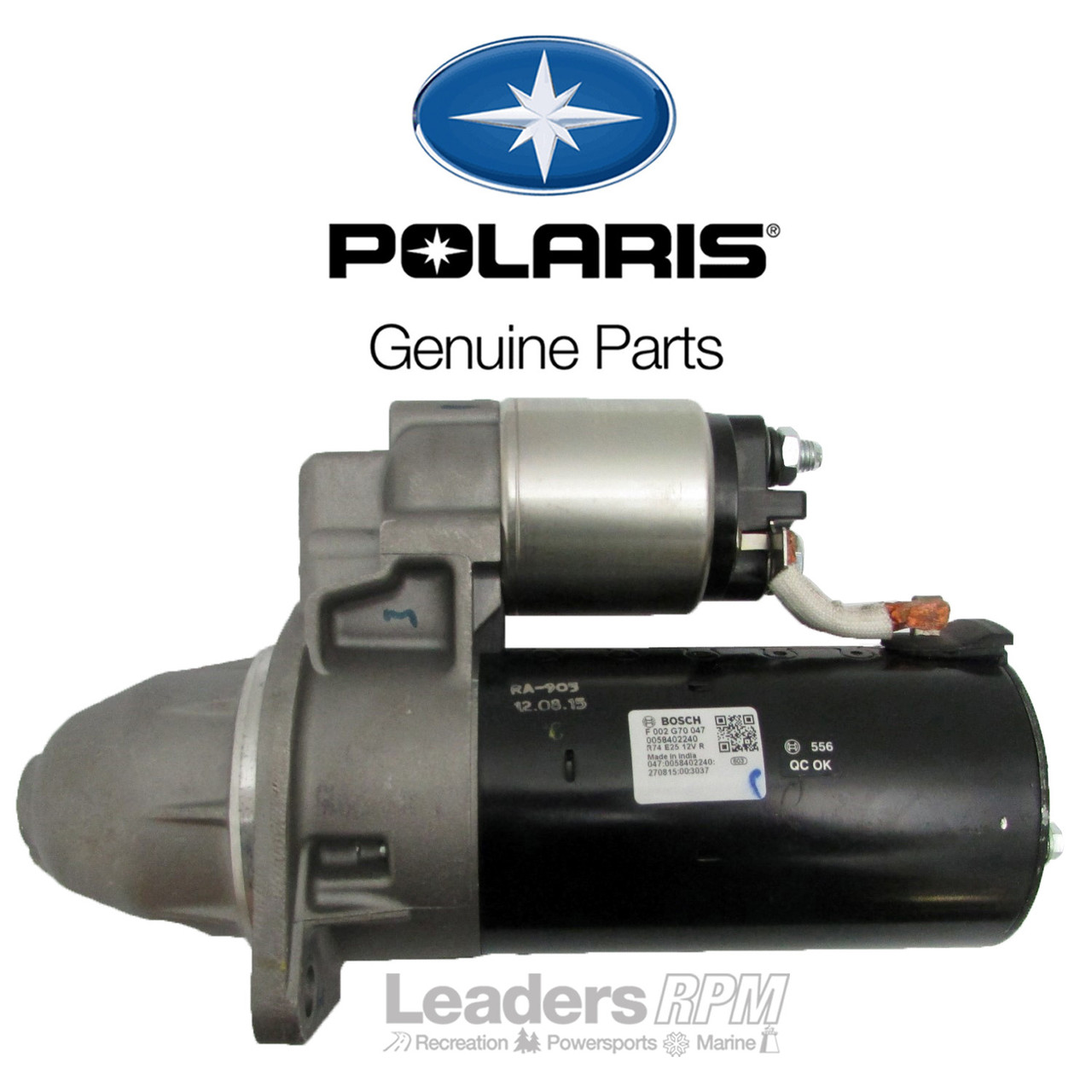 Polaris New OEM ATV Bosch Starter Motor 3040113 Ranger Diesel Brutus HD PTO